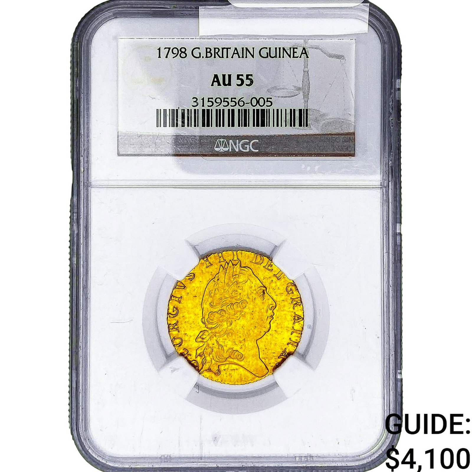 1798 Great Britain Gold Guinea NGC AU55 (1 of 2)