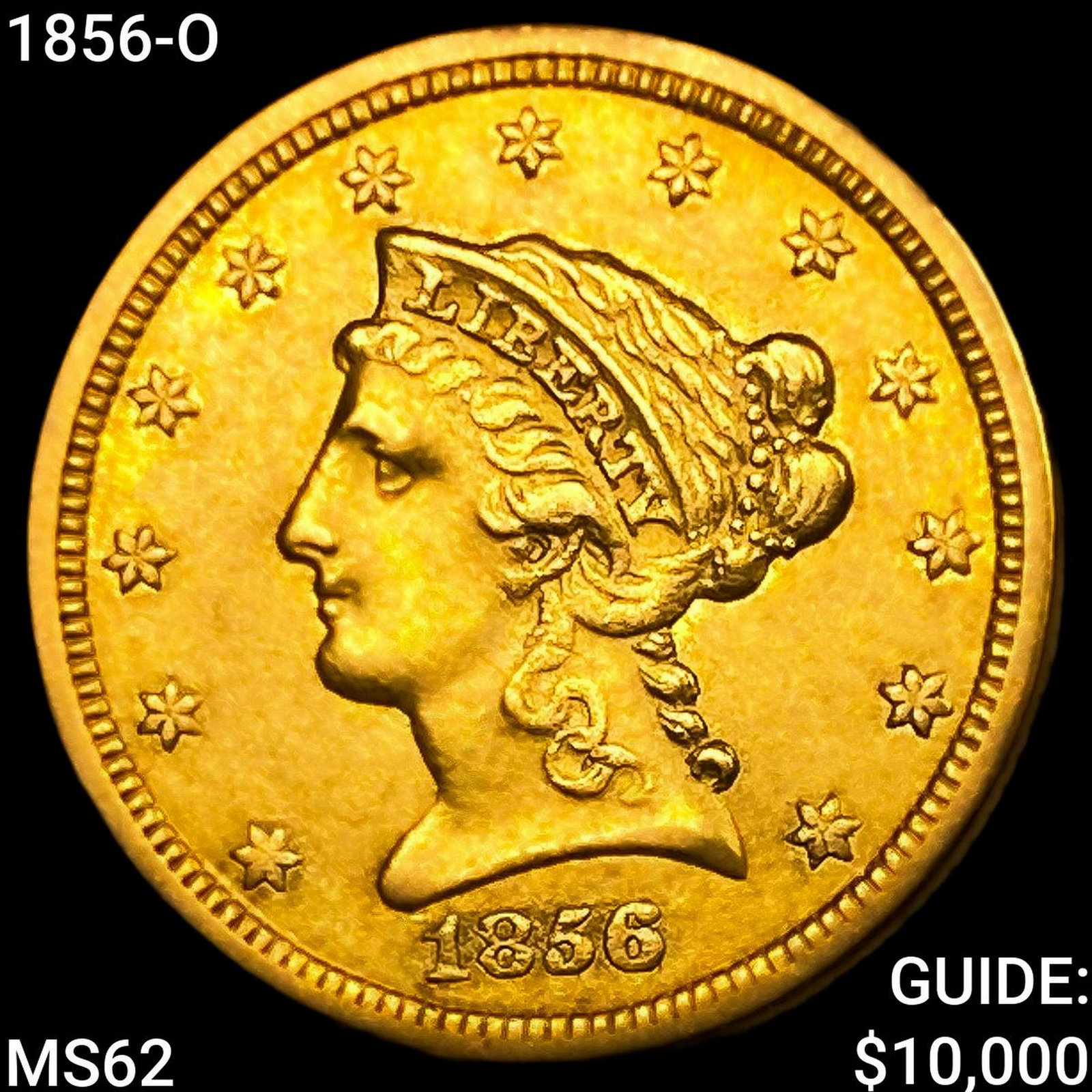 1856-O $2.50 Gold Quarter Eagle: 1856-O $2.50 Gold Quarter Eagle