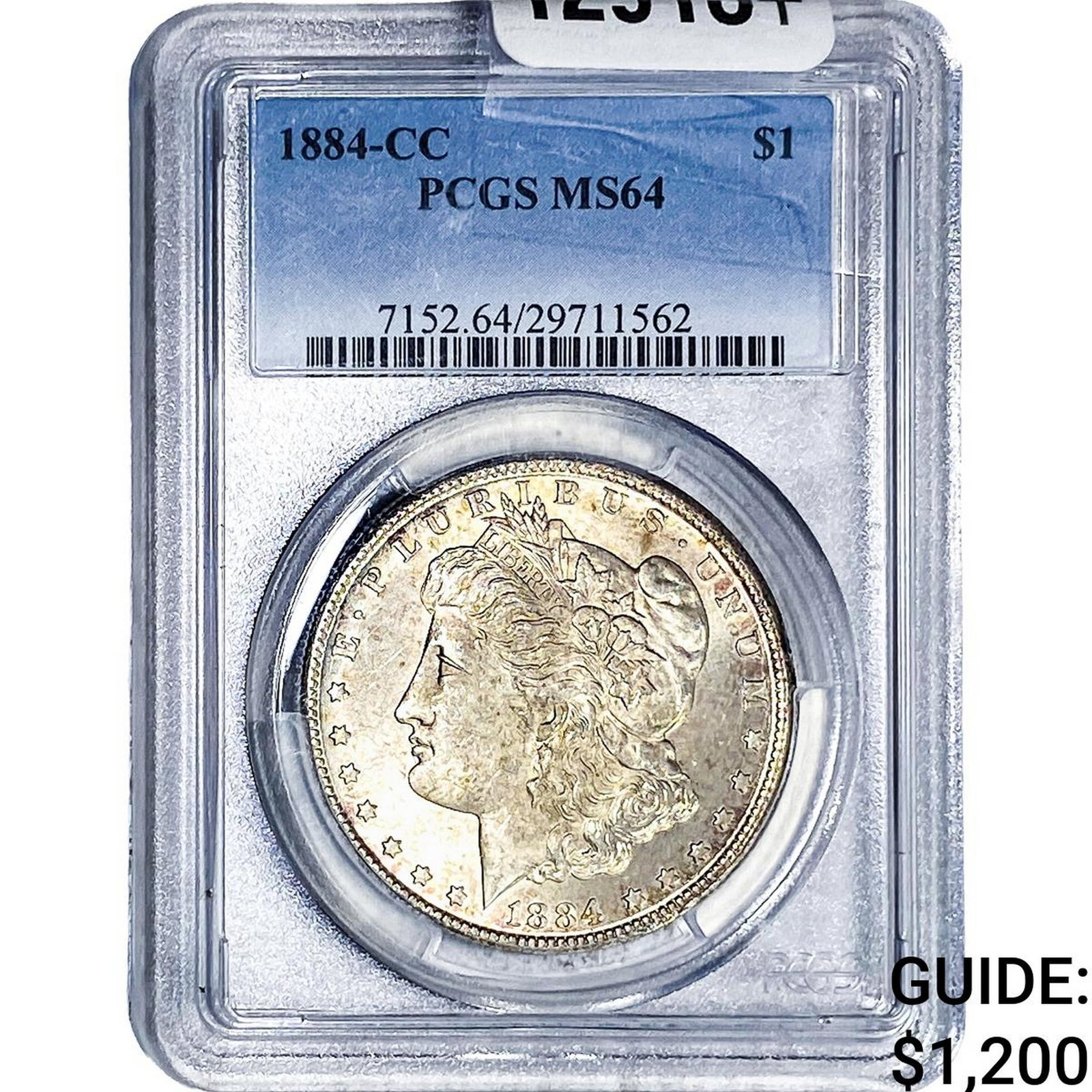 1884-CC Morgan Silver Dollar PCGS MS64: 1884-CC Morgan Silver Dollar PCGS MS64