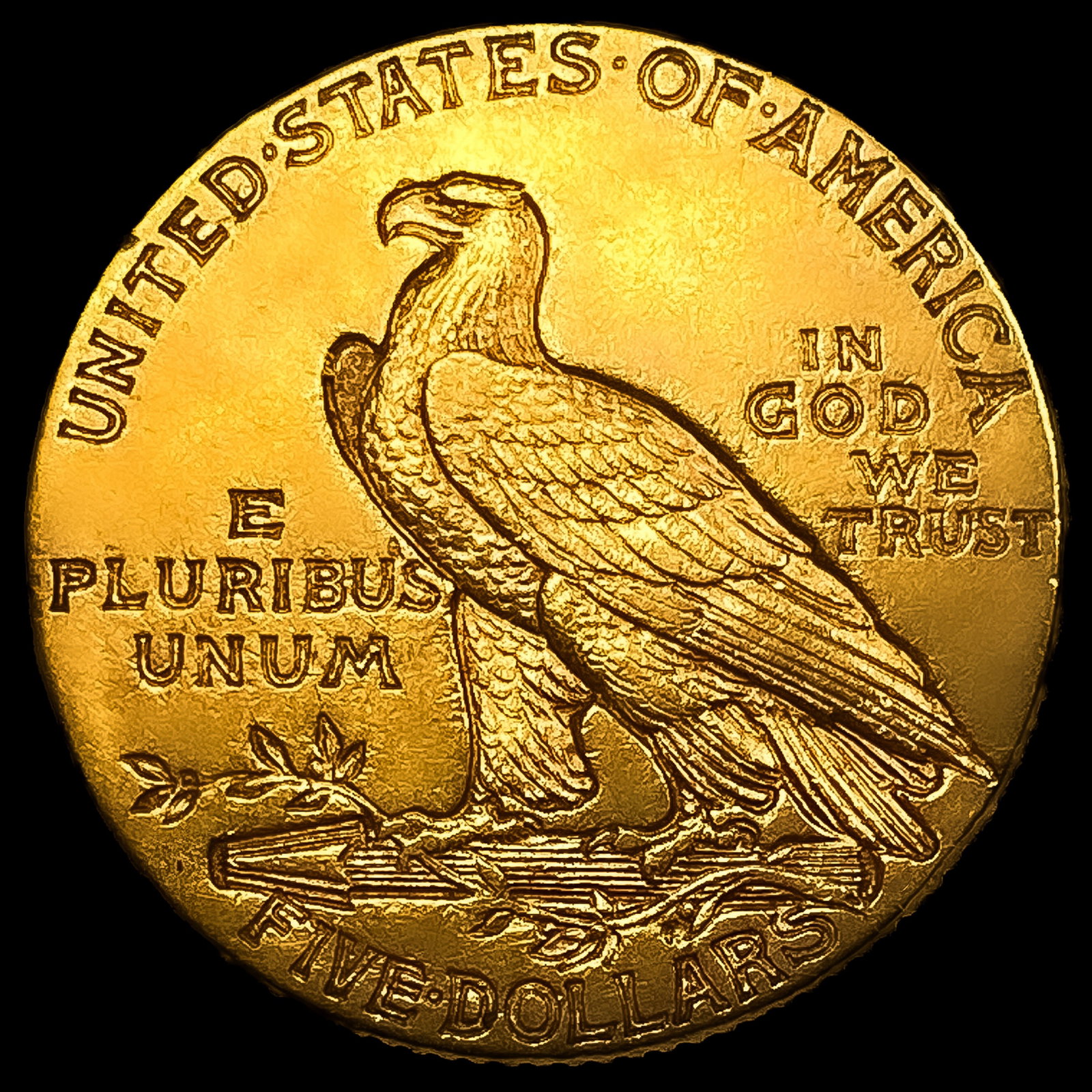 1911-D $5 Gold Half Eagle - 2