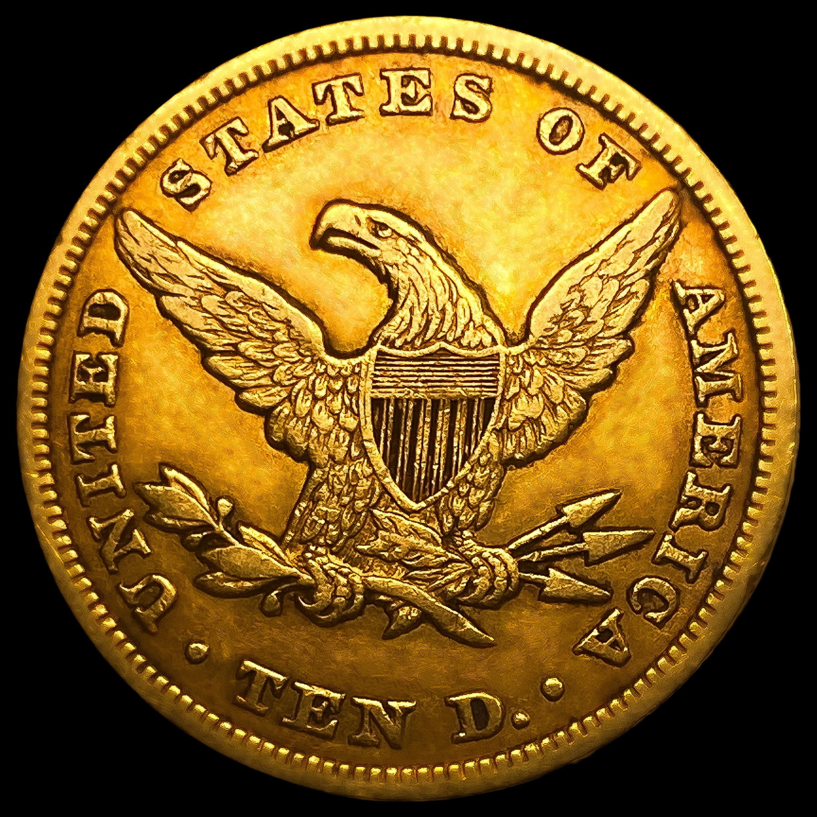 1847 $10 Gold Eagle - 2