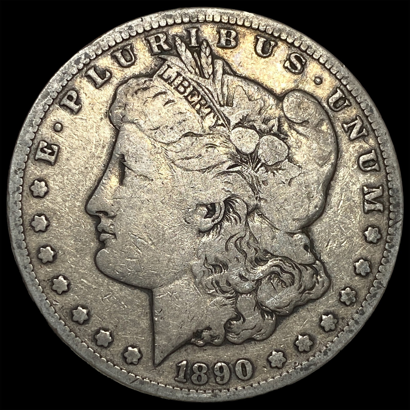 1890-CC Silver Morgan Dollar LIGHTLY CIRCULATED: 1890-CC Silver Morgan Dollar LIGHTLY CIRCULATED