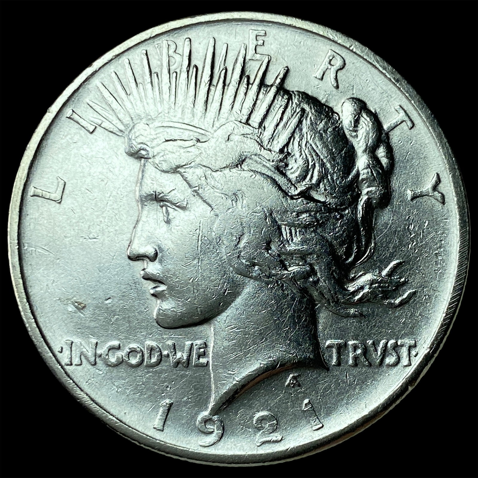 1921 Silver Peace Dollar CHOICE AU: 1921 Silver Peace Dollar CHOICE AU