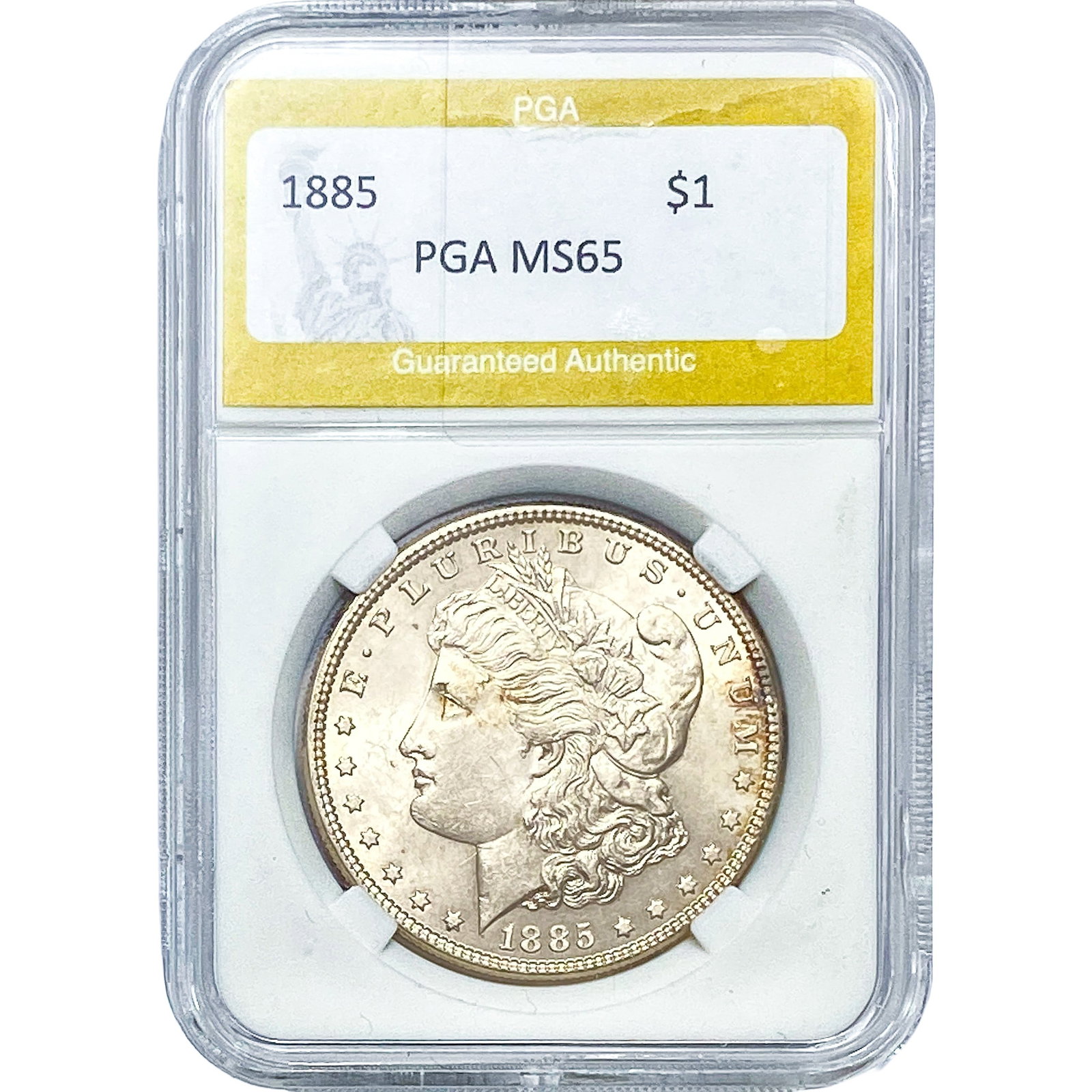 1885 Morgan Silver Dollar PGA MS65: 1885 Morgan Silver Dollar PGA MS65