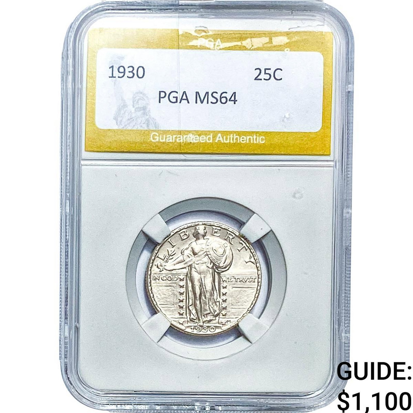 1930 Standing Liberty Quarter PGA MS64: 1930 Standing Liberty Quarter PGA MS64