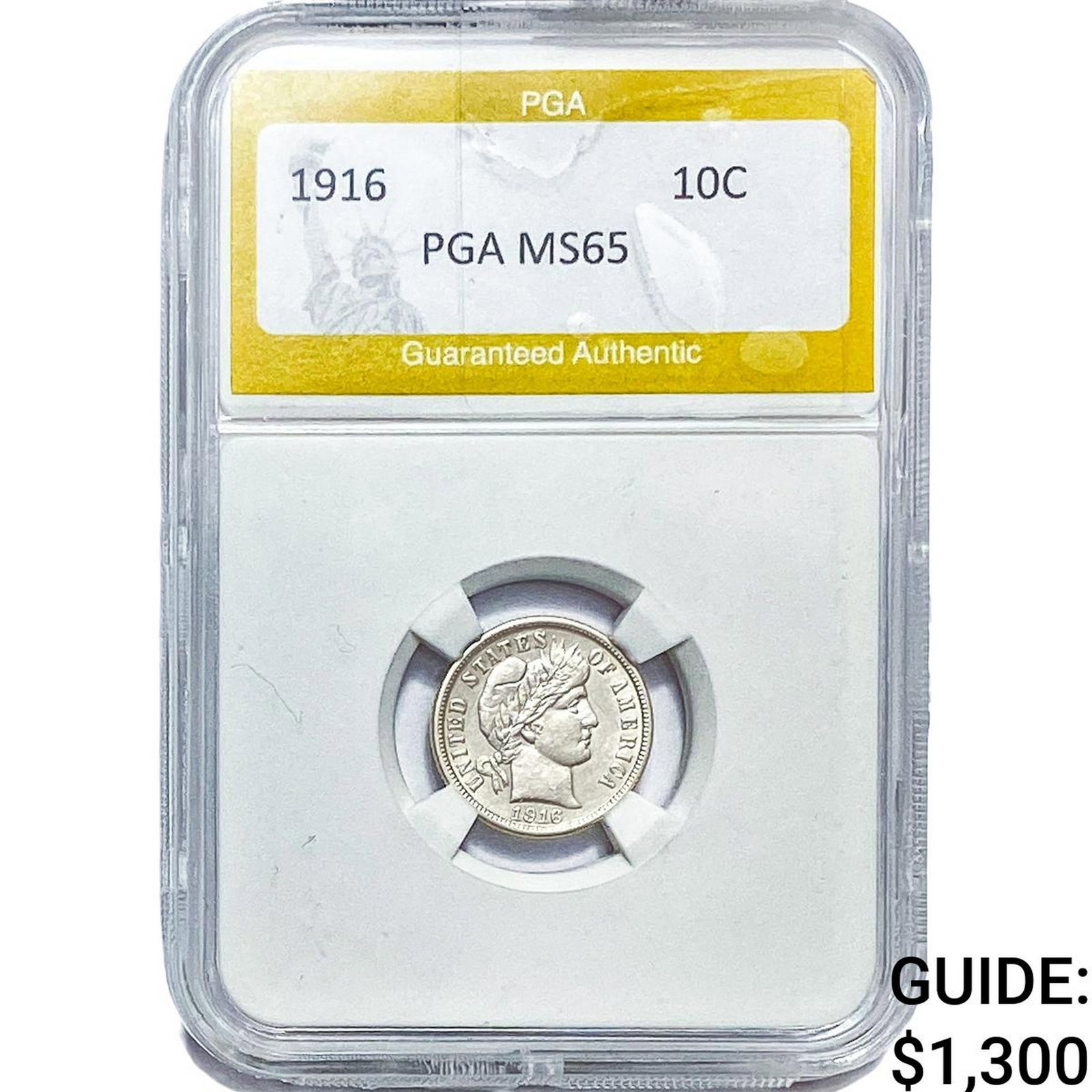 1916 Barber Dime PGA MS65 (1 of 2)