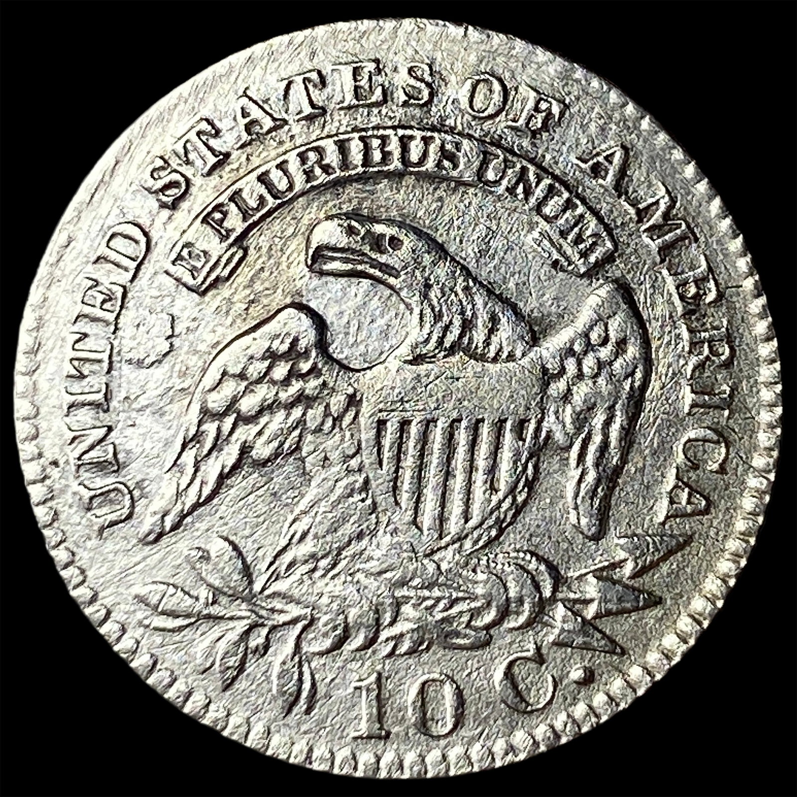1827 Capped Bust Dime LIGHTLY CIRCULATED - 2