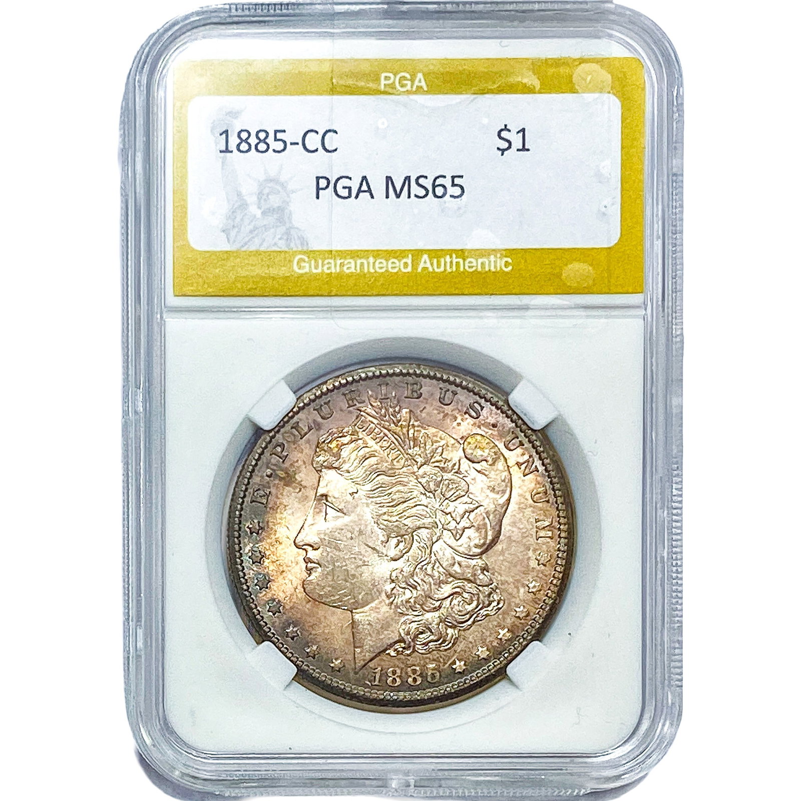 1885-CC Morgan Silver Dollar PGA MS65 (1 of 2)