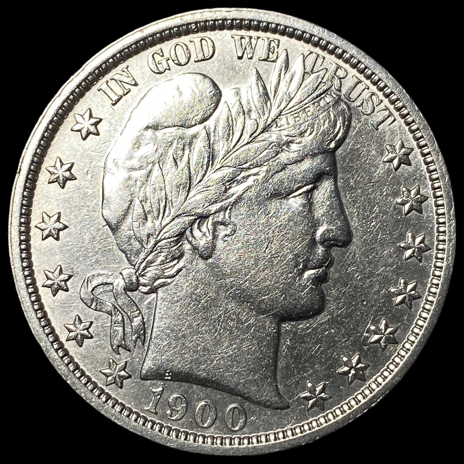 1900-O Silver Barber Half Dollar CLOSELY UNCIRCULATED (1 of 2)