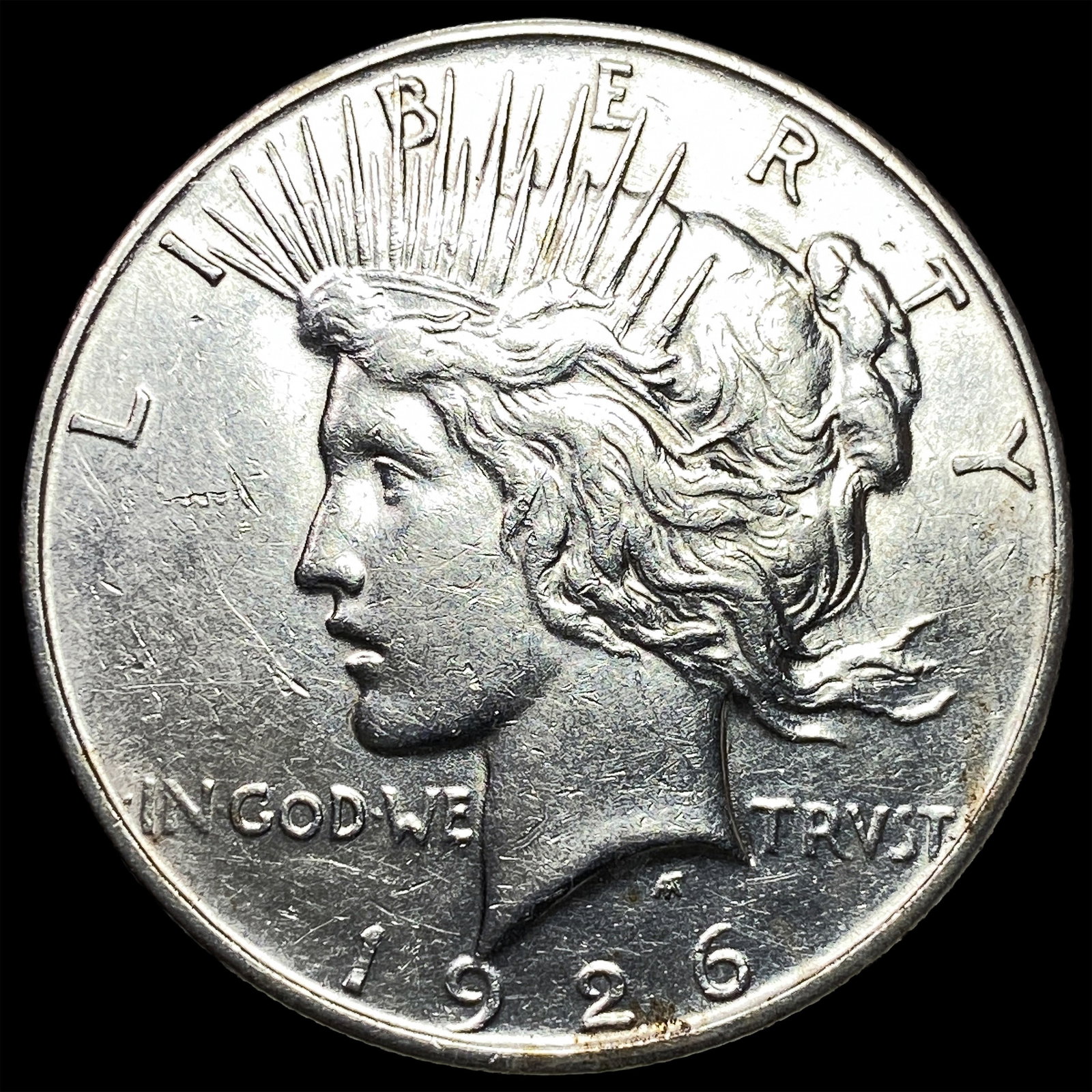 1926-D Peace Silver Dollar CHOICE AU: 1926-D Peace Silver Dollar CHOICE AU
