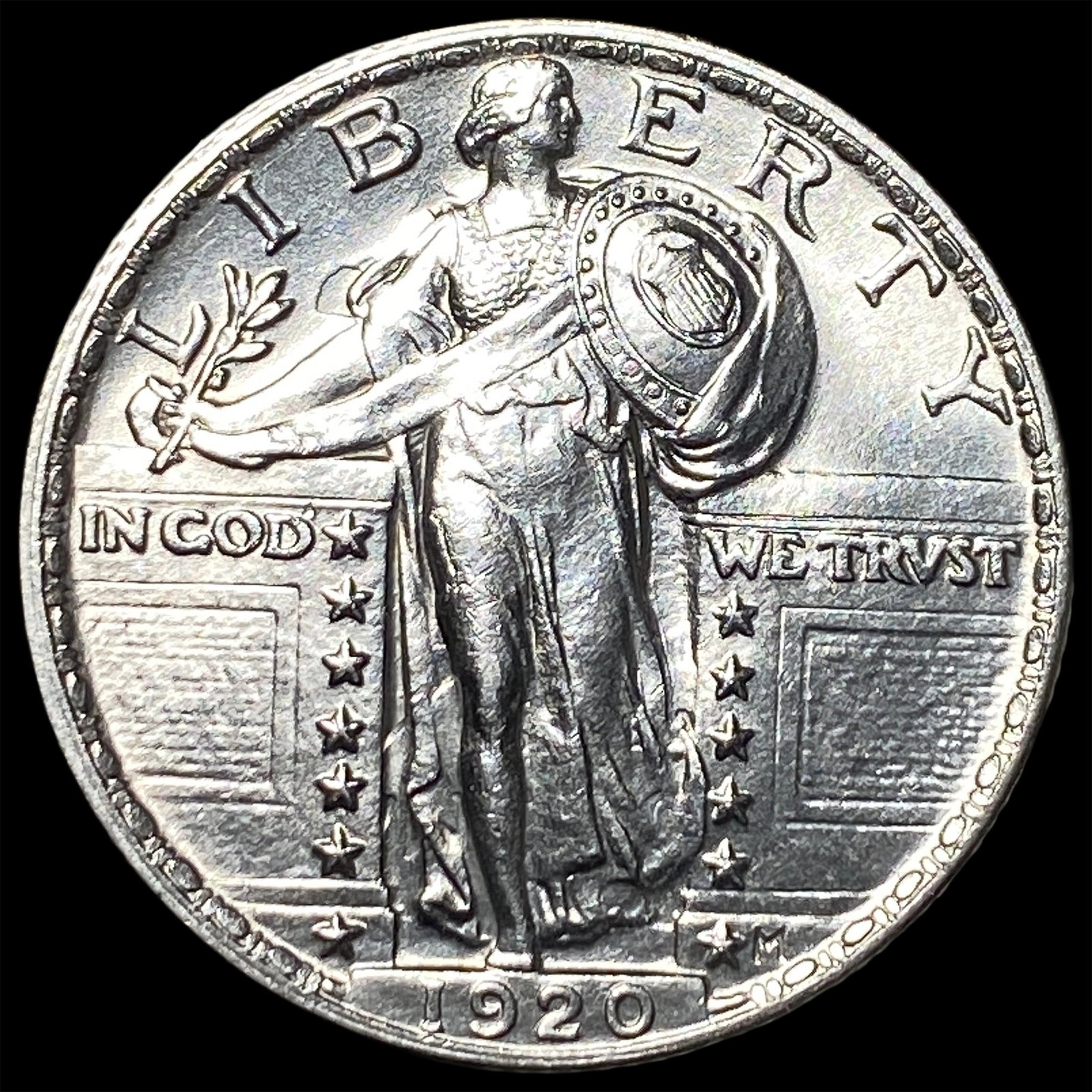 1920 Silver Standing Liberty Quarter GEM BU (1 of 2)