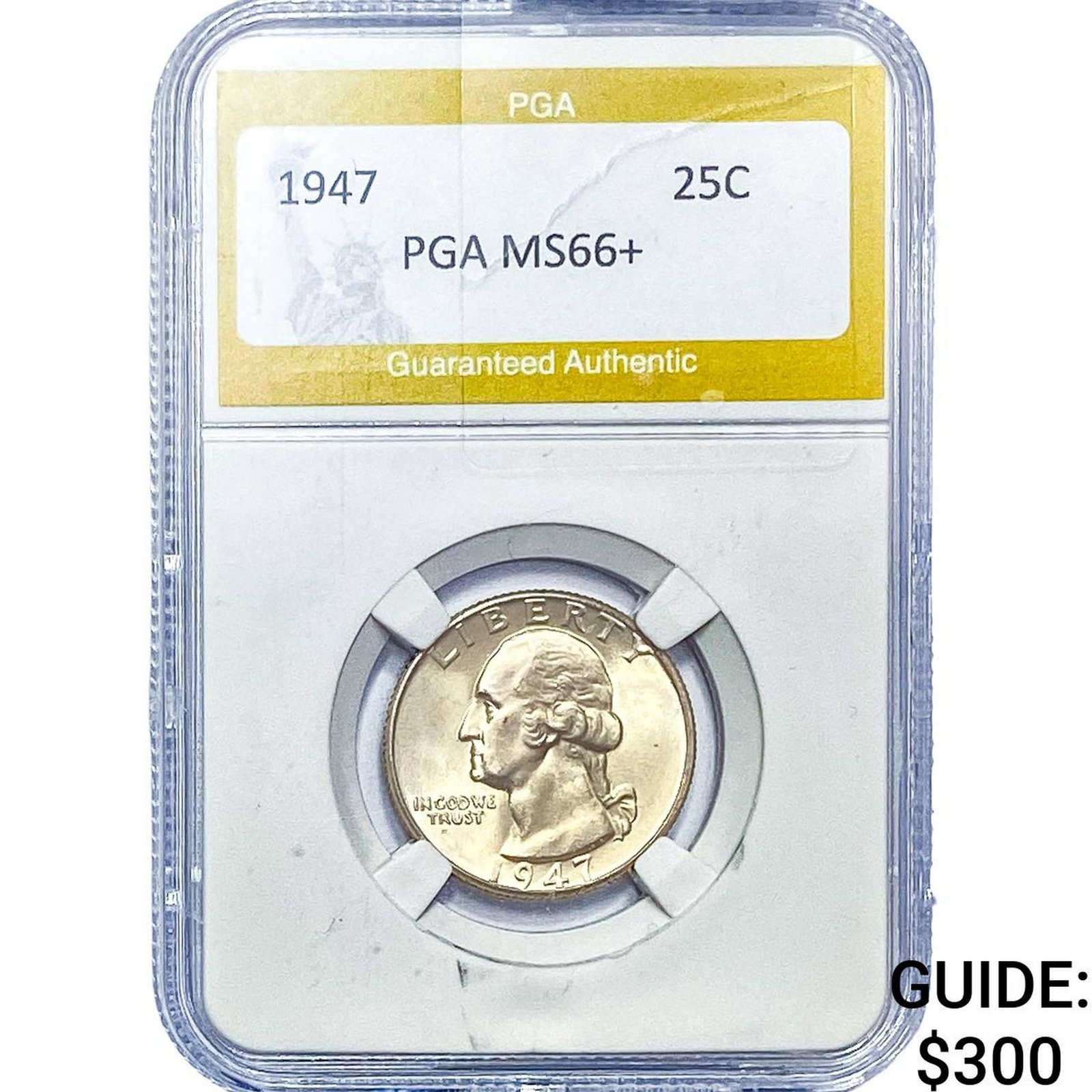 1947 Washington Silver Quarter PGA MS66+: 1947 Washington Silver Quarter PGA MS66+