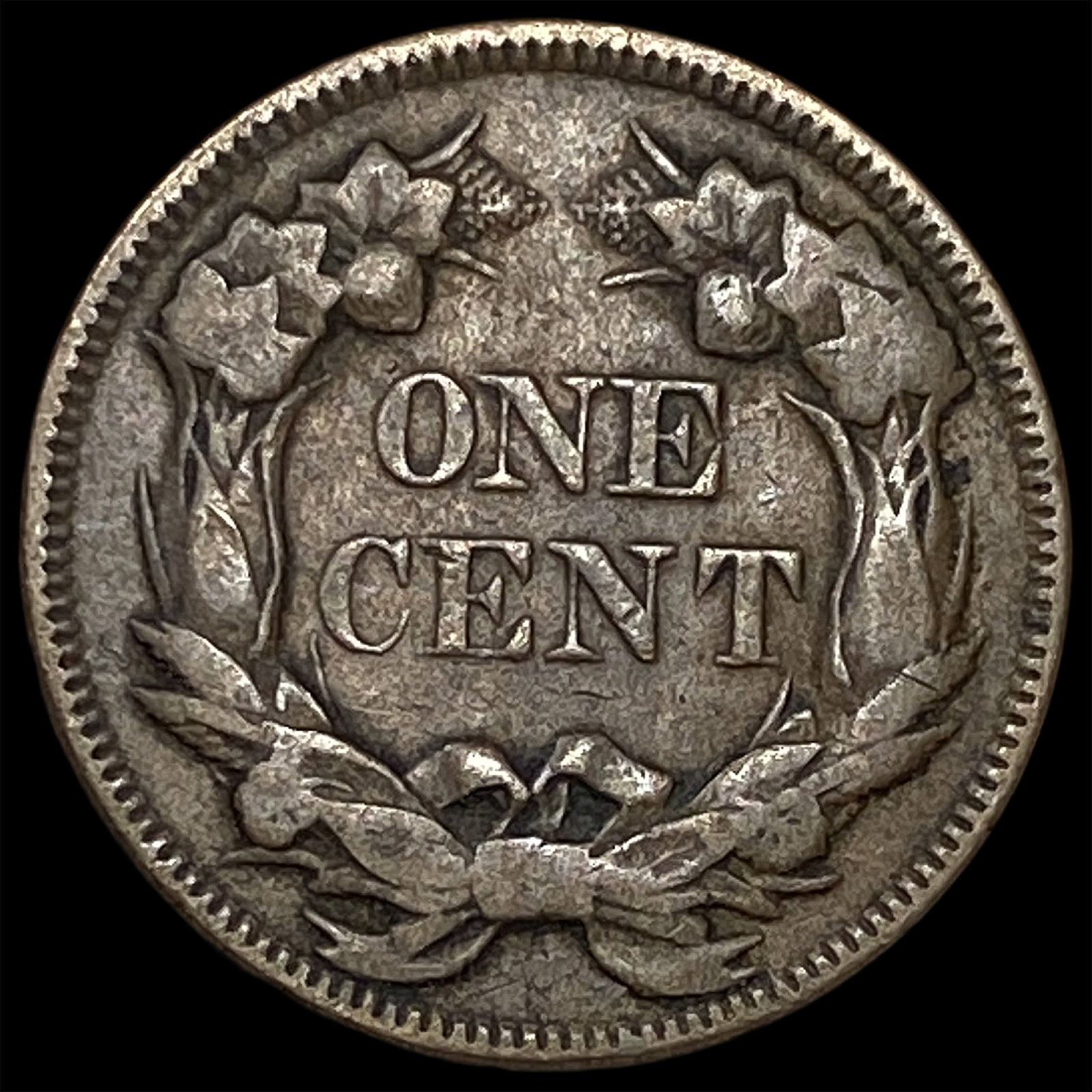 1857 Flying Eagle Cent ABOUT UNCIRCULATED - 2