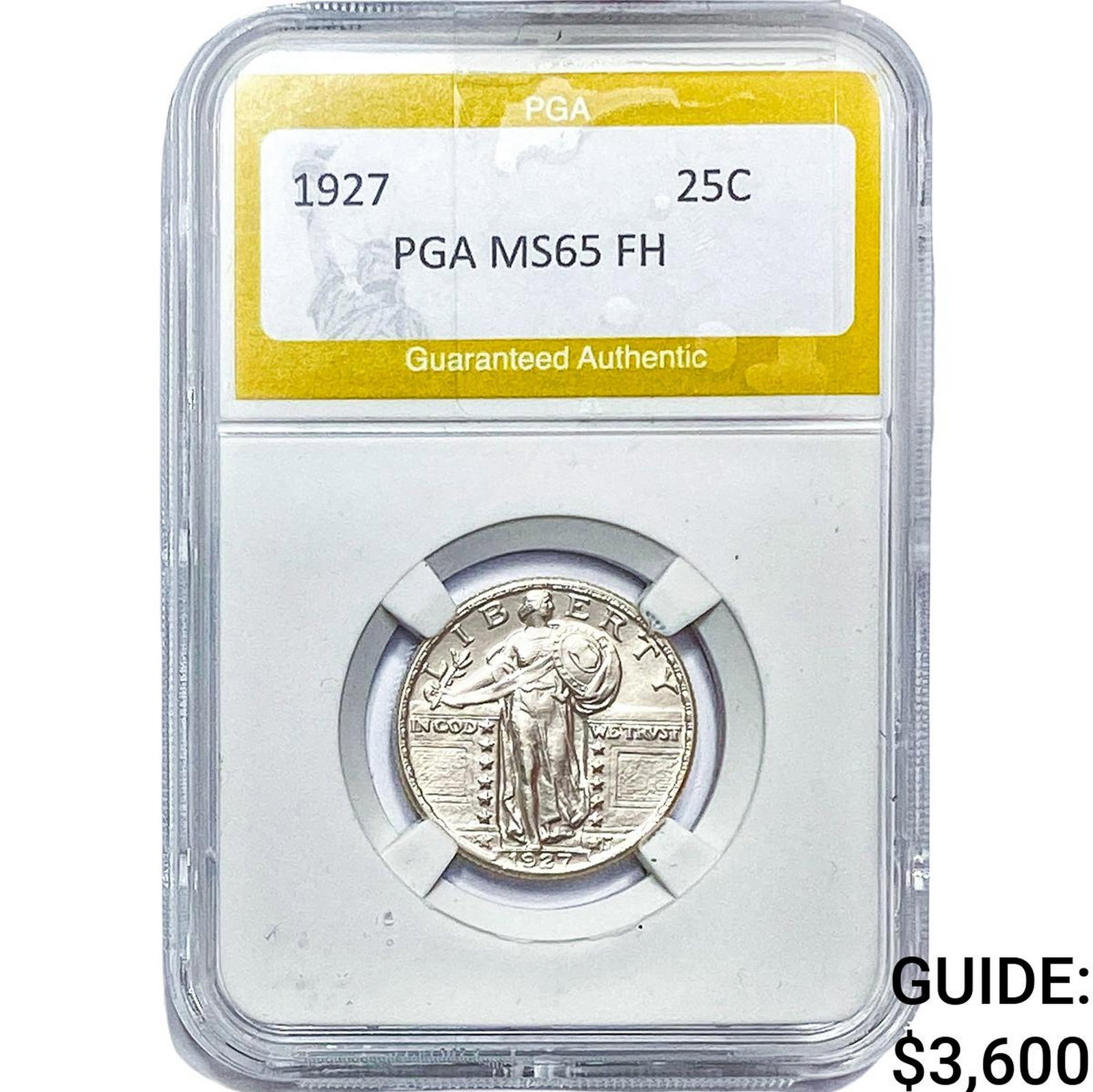 1927 Standing Liberty Quarter PGA MS65FH: 1927 Standing Liberty Quarter PGA MS65FH
