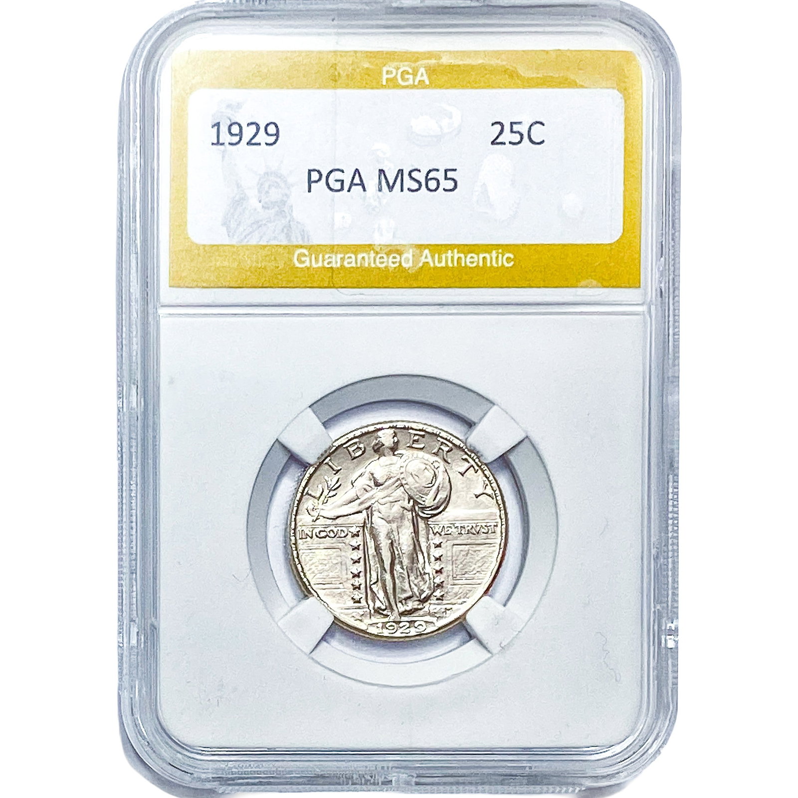 1929 Standing Liberty Quarter PGA MS65: 1929 Standing Liberty Quarter PGA MS65