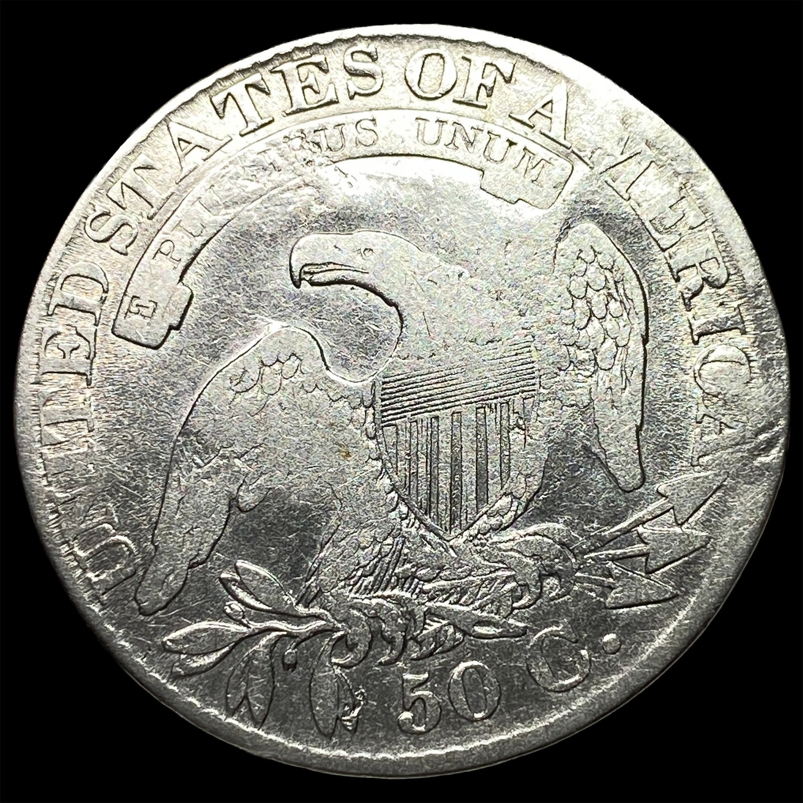 1827 Capped Bust Half Dollar LIGHTLY CIRCULATED - 2