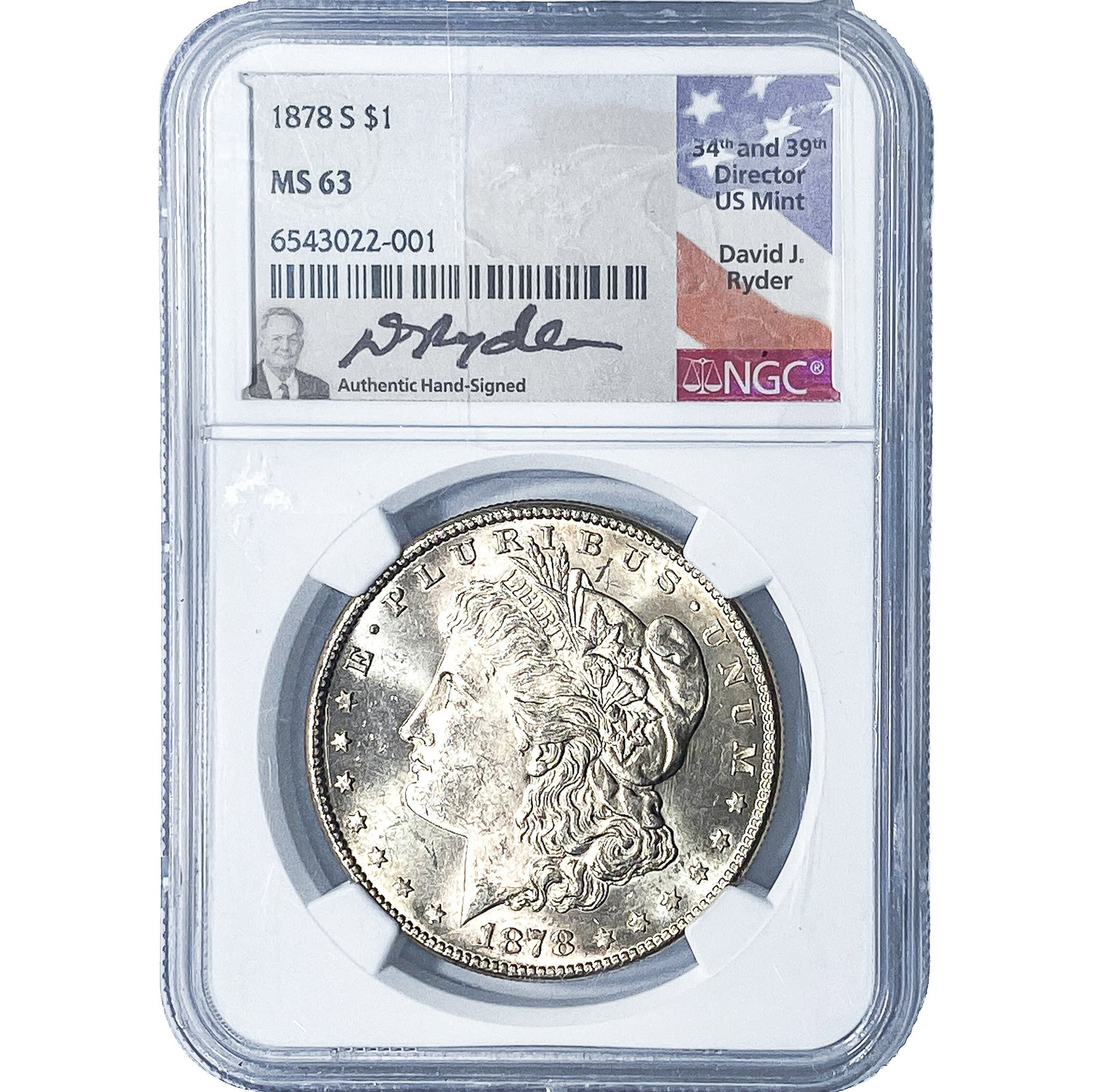 1878-S Morgan Silver Dollar NGC MS63: 1878-S Morgan Silver Dollar NGC MS63