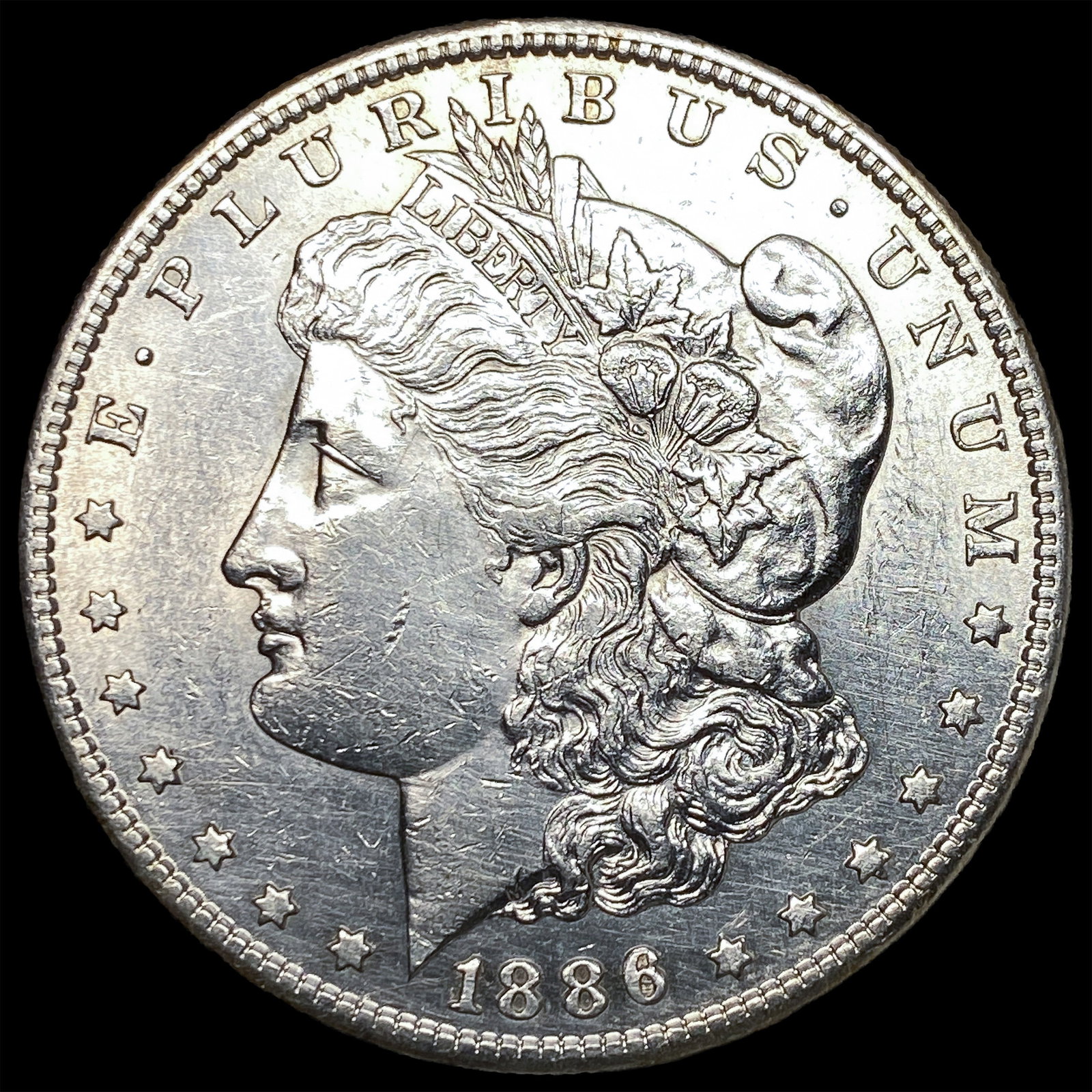 1886-S Silver Morgan Dollar CLOSELY UNCIRCULATED: 1886-S Silver Morgan Dollar CLOSELY UNCIRCULATED