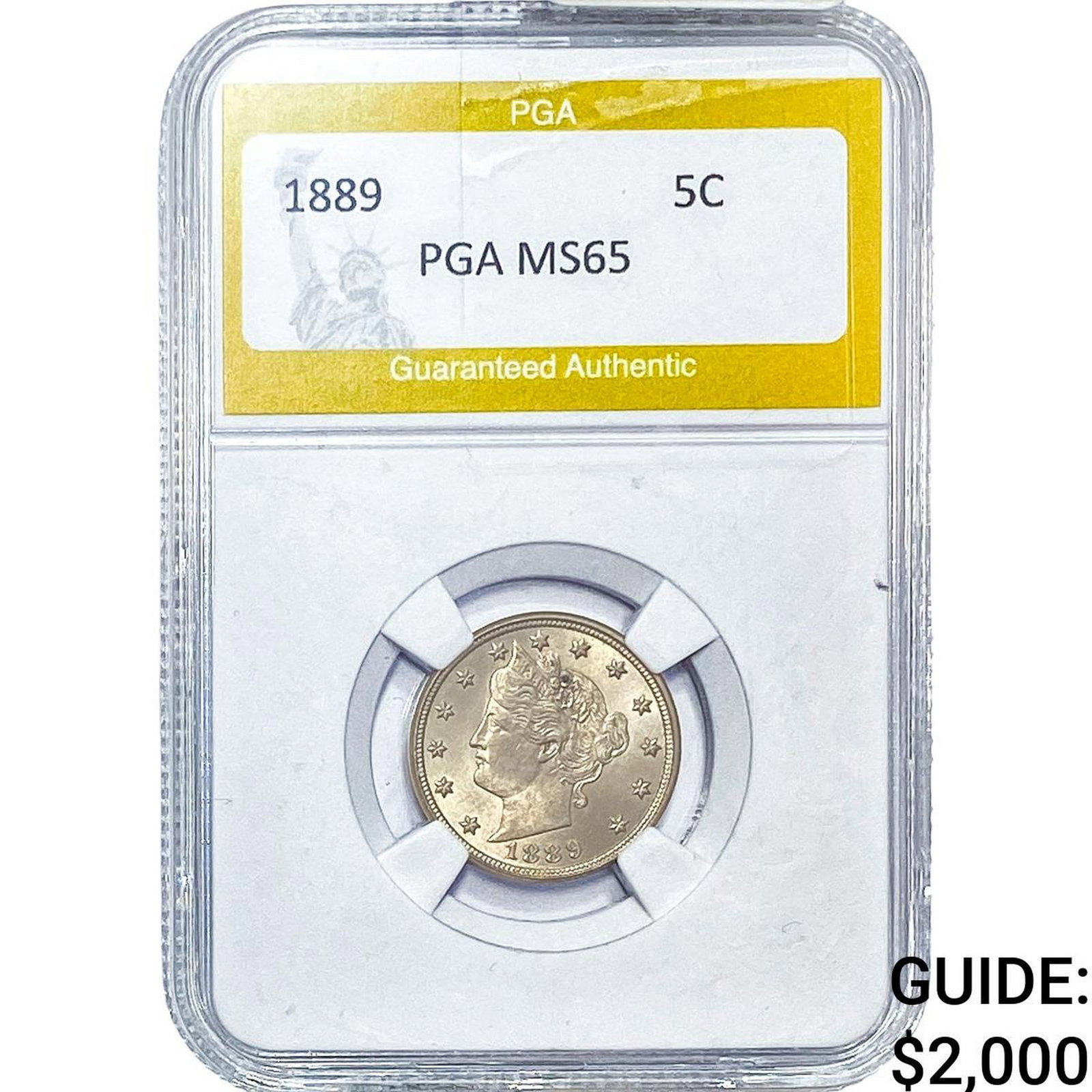 1889 Liberty Victory Nickel PGA MS65 (1 of 2)