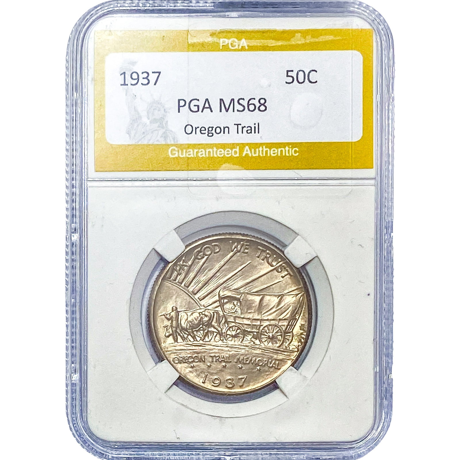 1937-D Oregon Trail Half Dollar PGA MS68 (1 of 2)