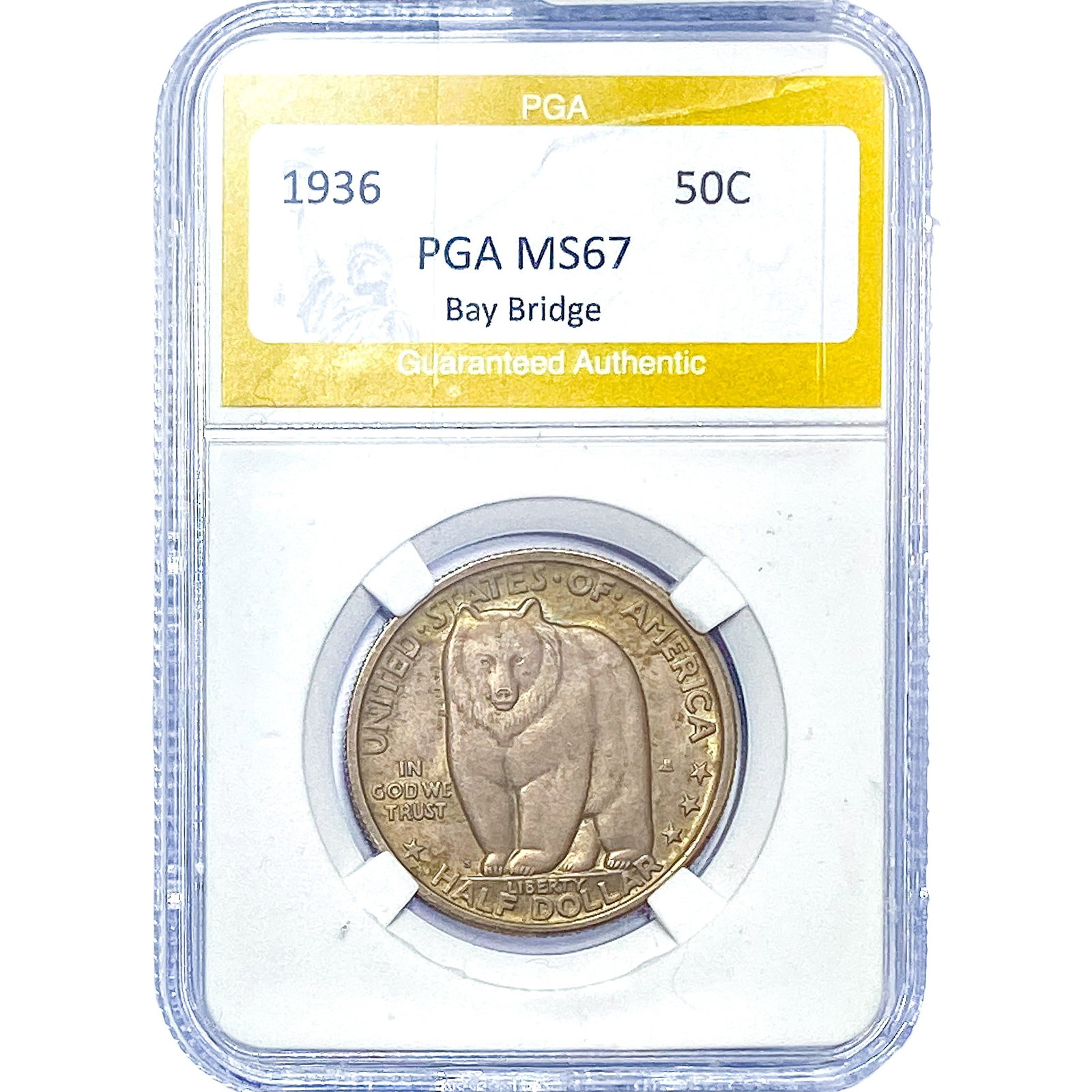 1936 Bay Bridge Half Dollar PGA MS67 Bay Bridge (1 of 2)