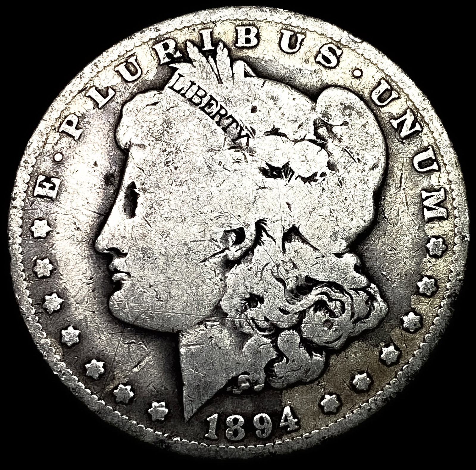 1894-O Silver Morgan Dollar NICELY CIRCULATED: 1894-O Silver Morgan Dollar NICELY CIRCULATED