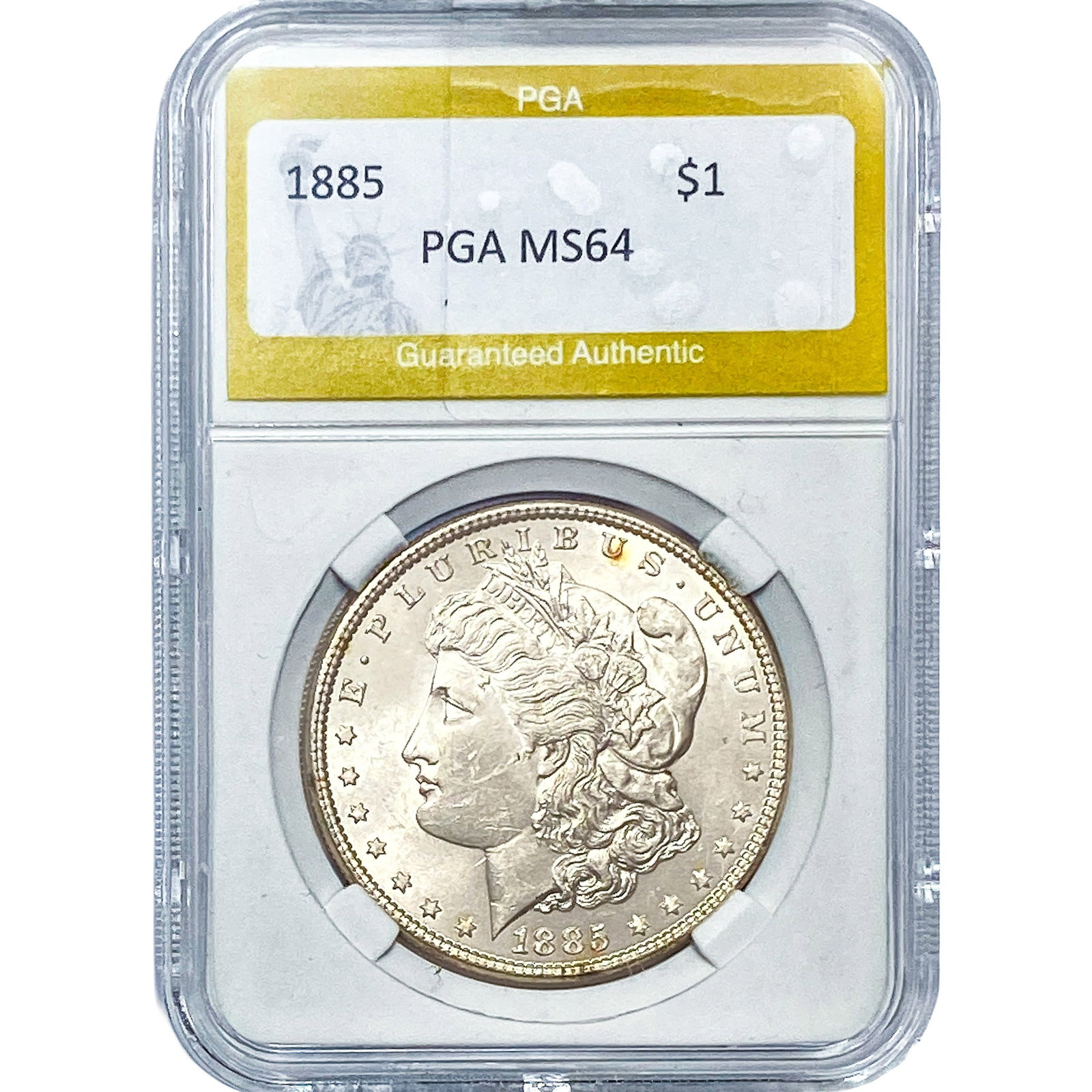 1885 Morgan Silver Dollar PGA MS64: 1885 Morgan Silver Dollar PGA MS64