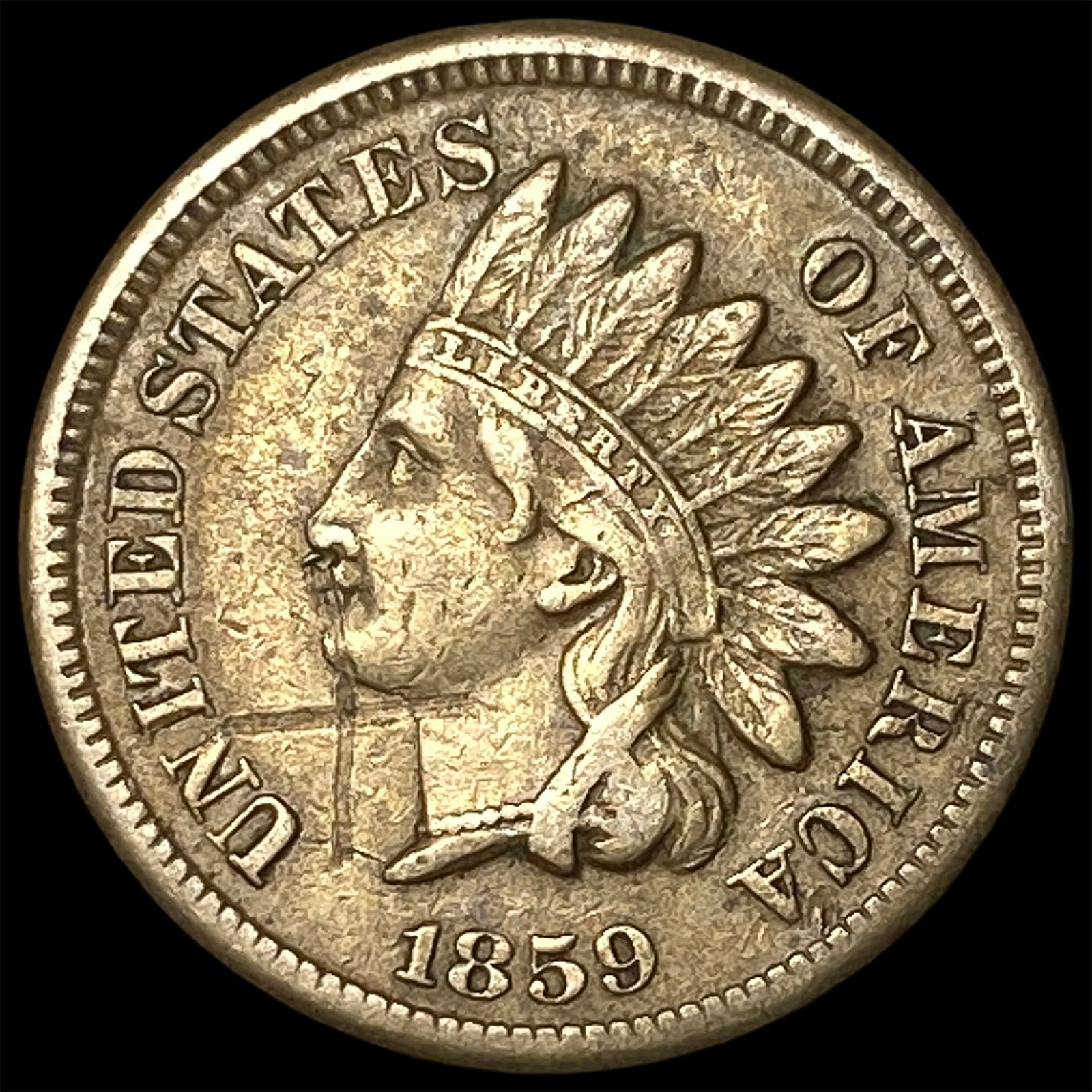 1859 Indian Head Cent HIGH GRADE: 1859 Indian Head Cent HIGH GRADE