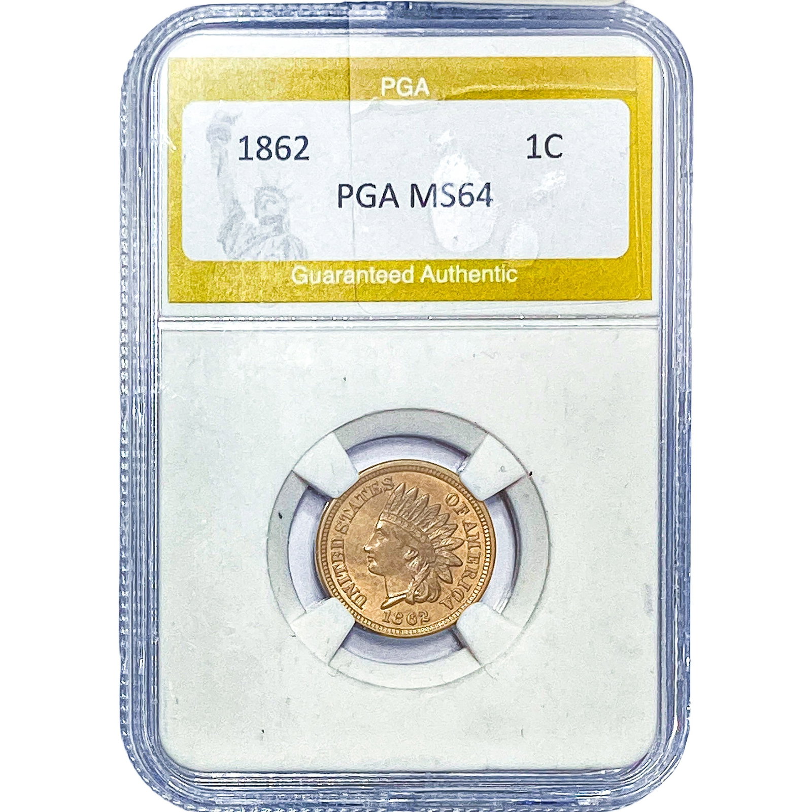 1862 Indian Head Cent PGA MS64: 1862 Indian Head Cent PGA MS64