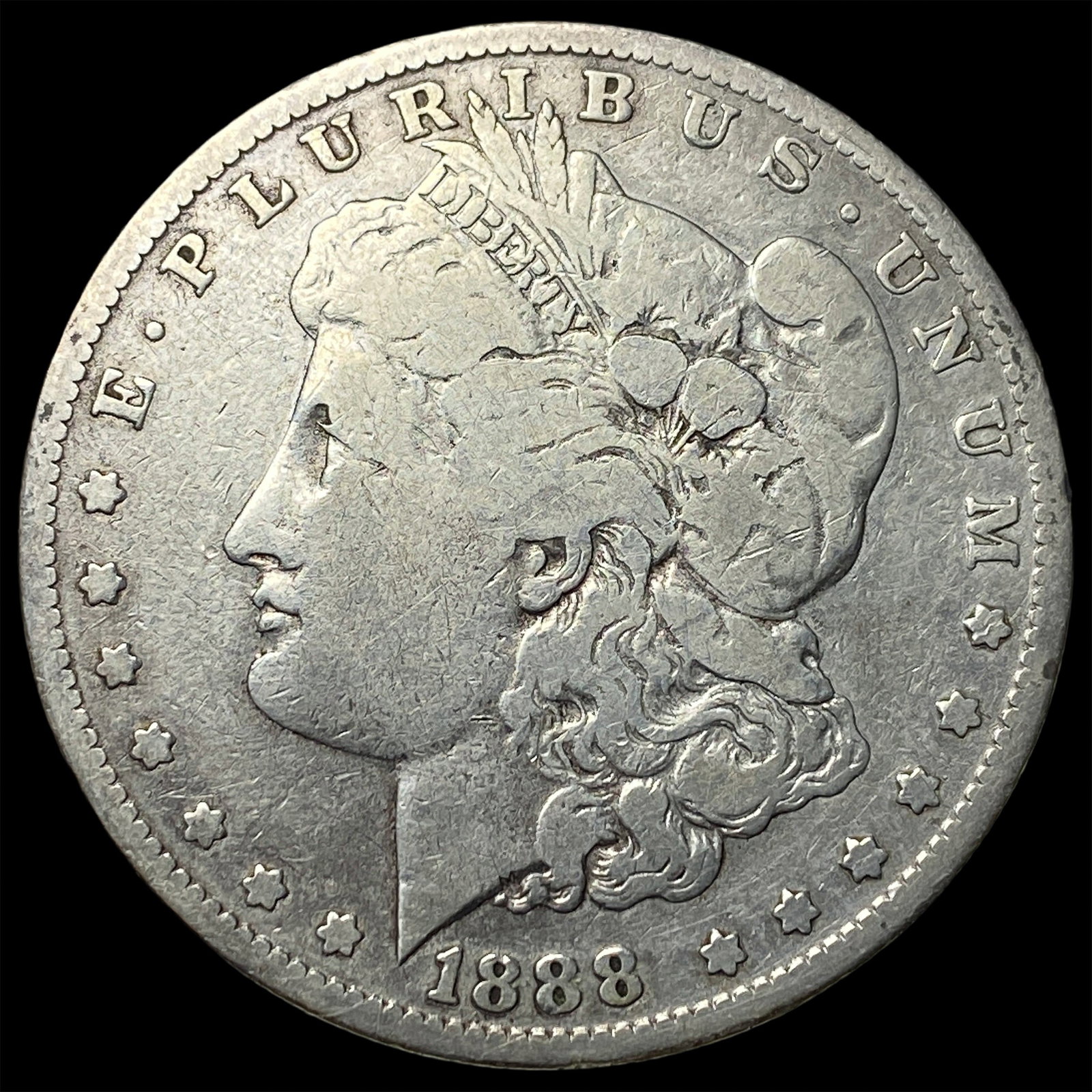 1888-S Silver Morgan Dollar LIGHTLY CIRCULATED: 1888-S Silver Morgan Dollar LIGHTLY CIRCULATED