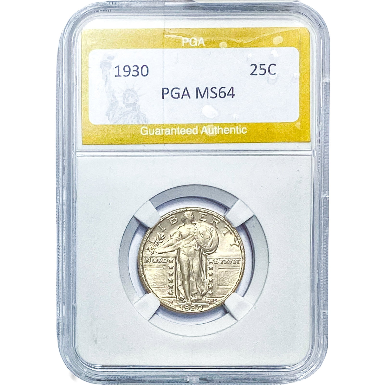 1930 Standing Liberty Quarter PGA MS64: 1930 Standing Liberty Quarter PGA MS64