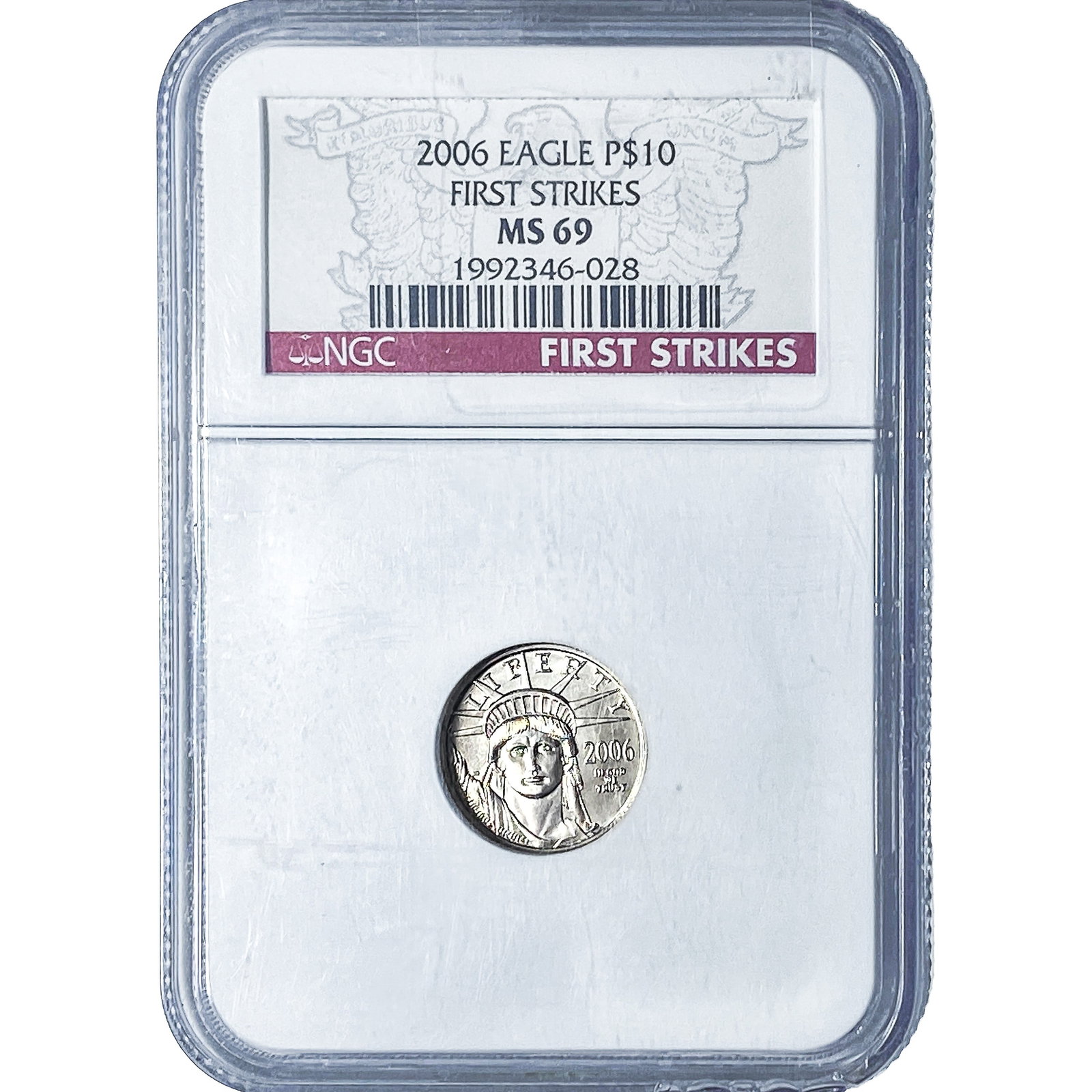 2006 Platinum $10 Eagle 1/10oz NGC MS69 (1 of 2)