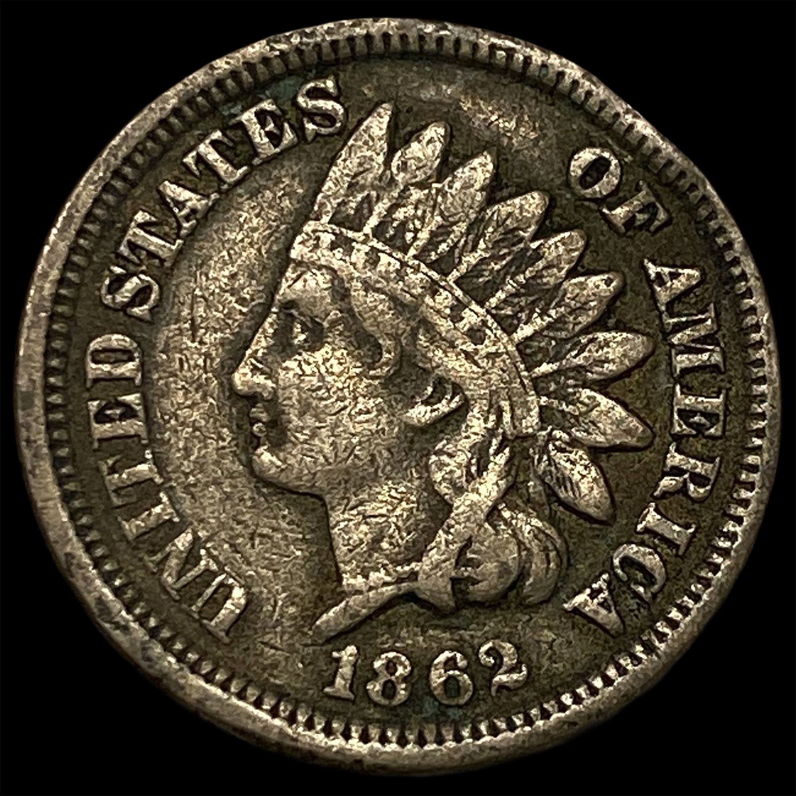 1862 Indian Head Cent LIGHTLY CIRCULATED: 1862 Indian Head Cent LIGHTLY CIRCULATED