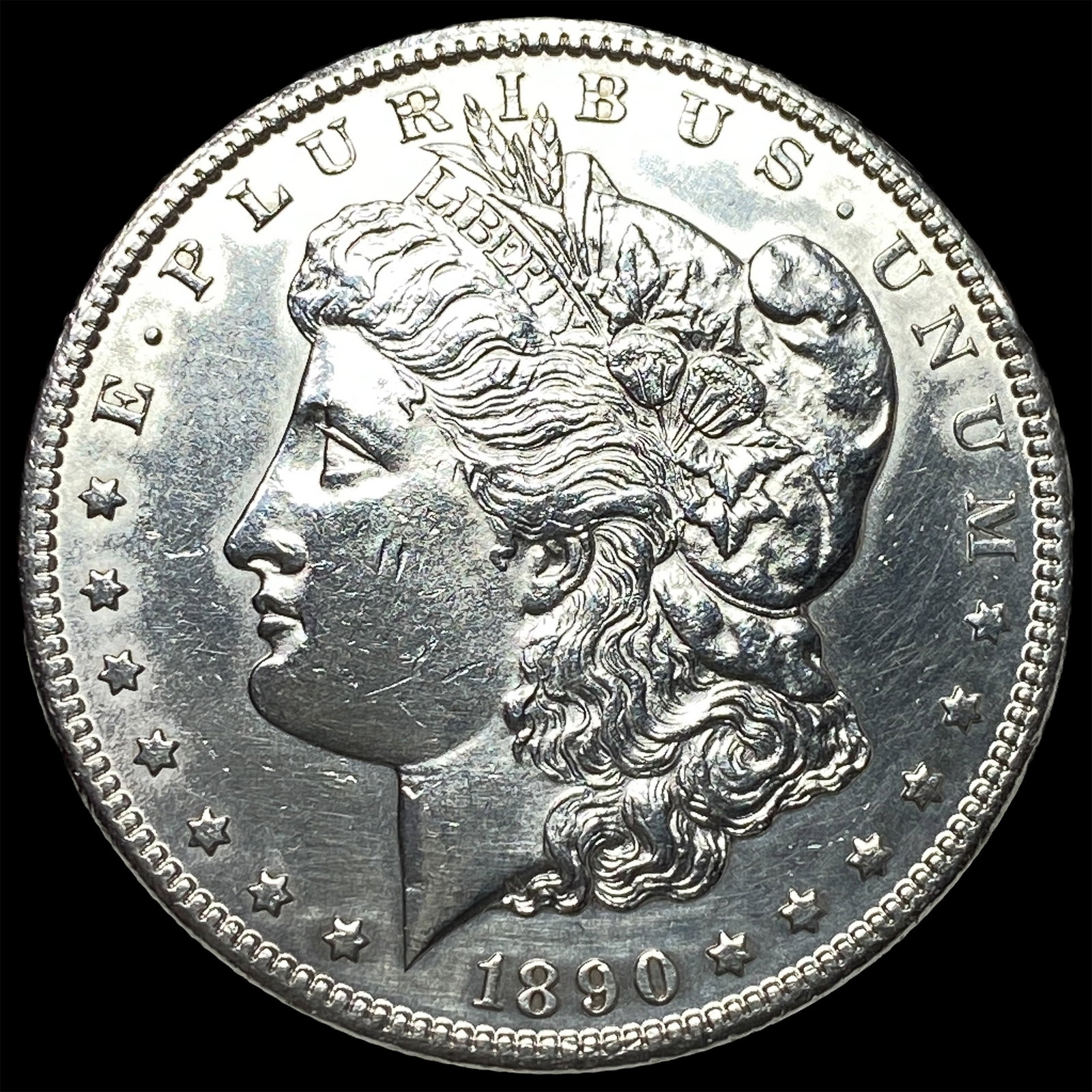 1890-CC Silver Morgan Dollar CHOICE BU: 1890-CC Silver Morgan Dollar CHOICE BU
