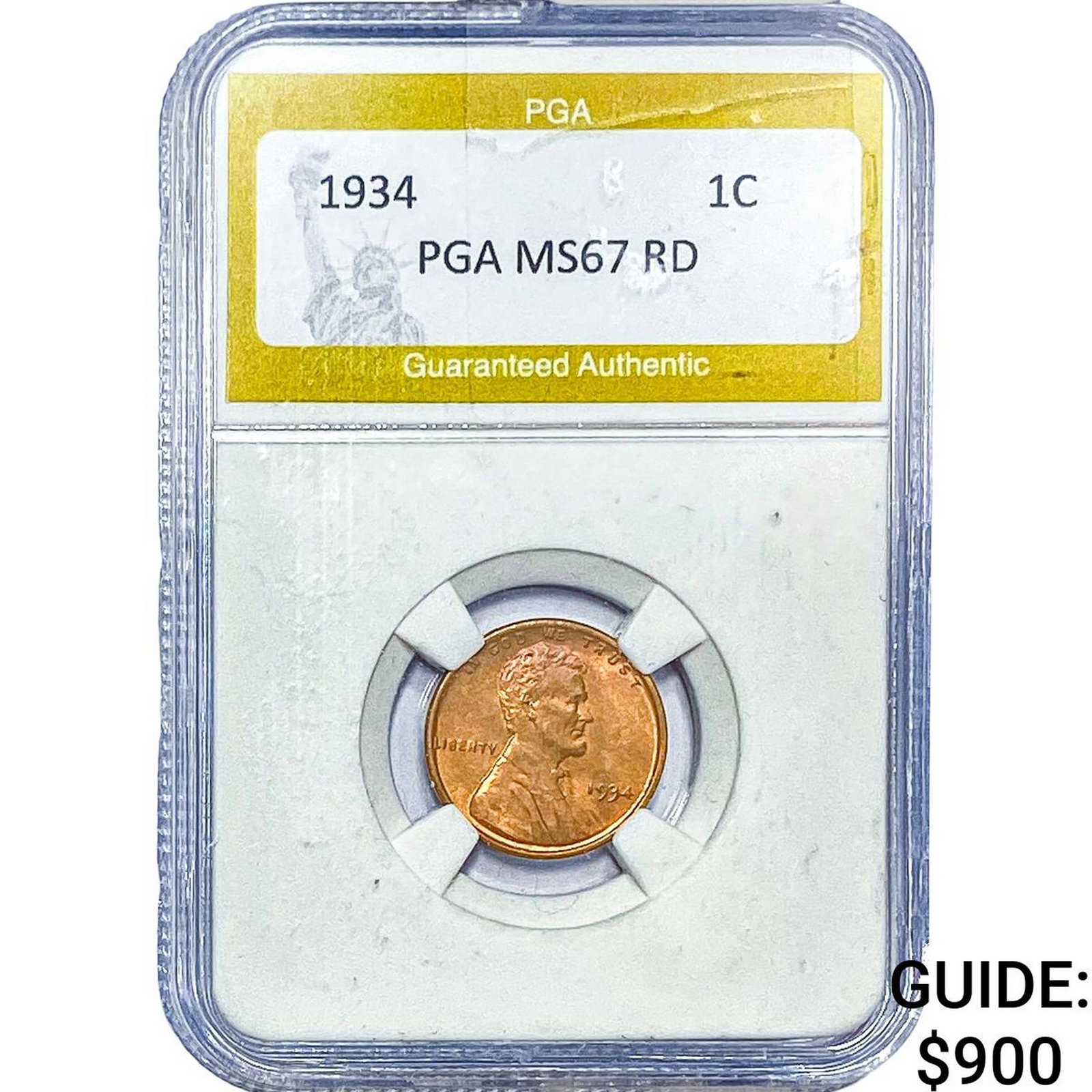 1934 Wheat Cent PGA MS67RD (1 of 2)