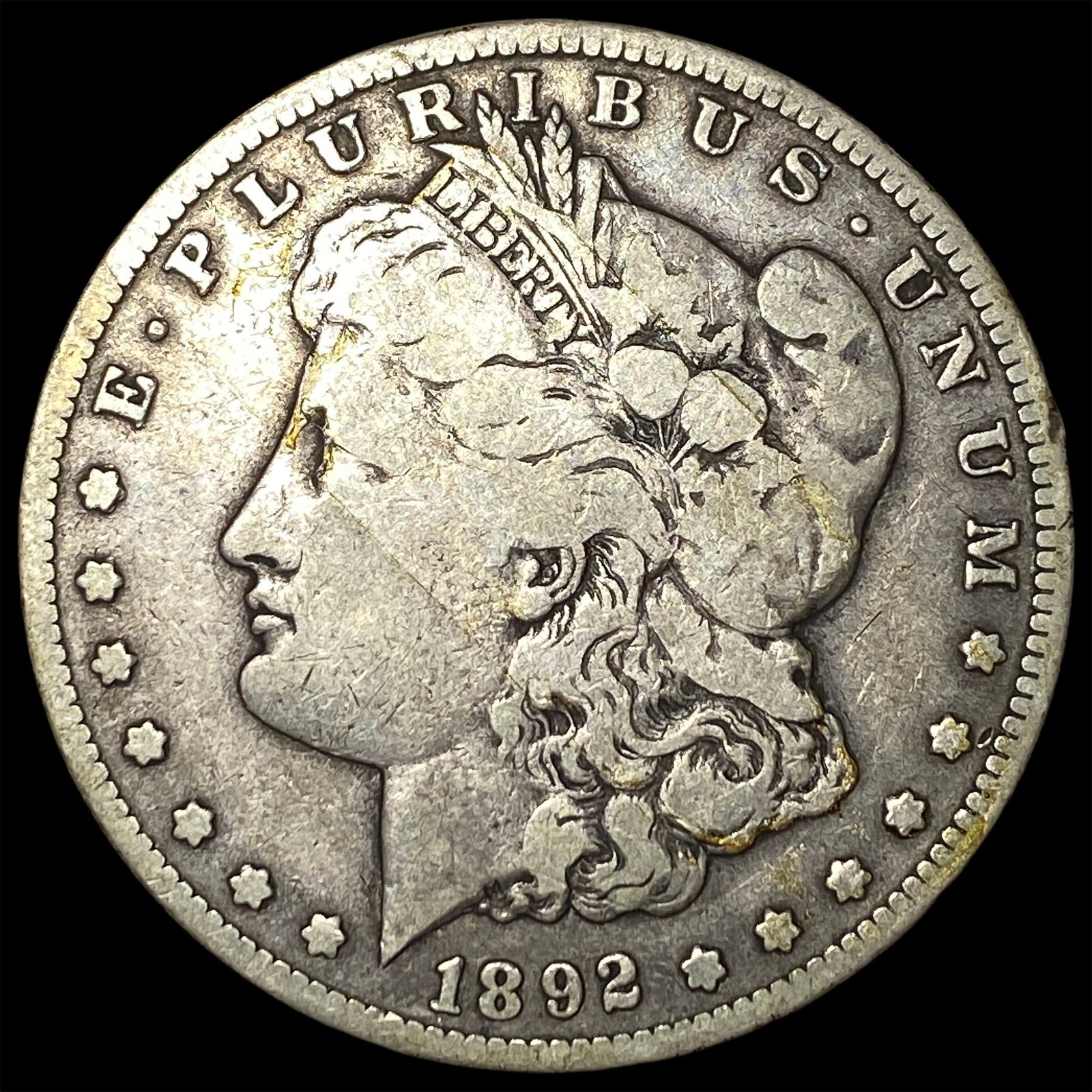 1892-S Silver Morgan Dollar NICELY CIRCULATED: 1892-S Silver Morgan Dollar NICELY CIRCULATED
