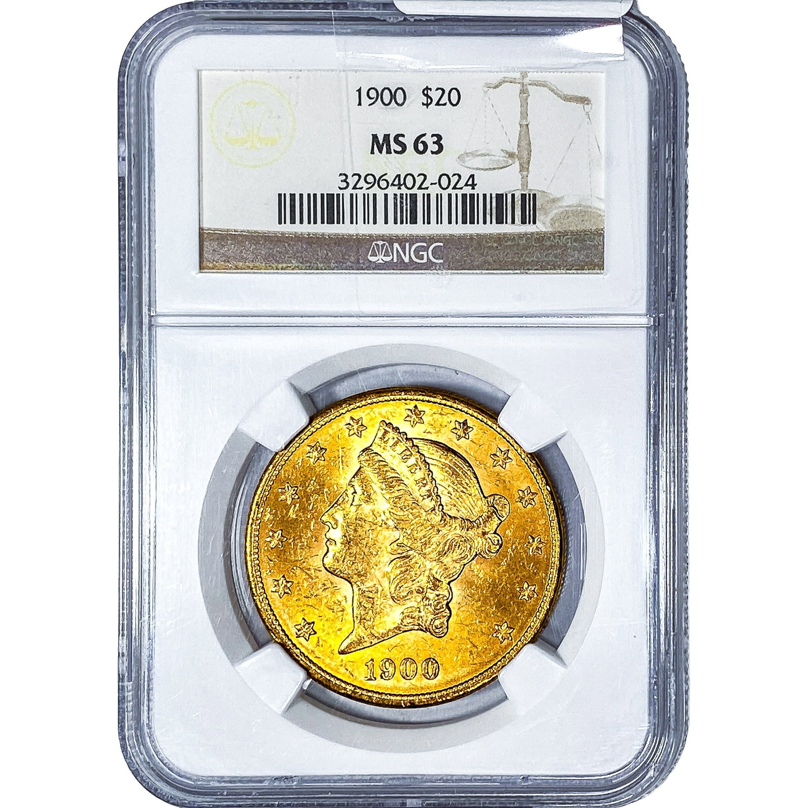 1900 $20 Gold Double Eagle NGC MS63 (1 of 4)