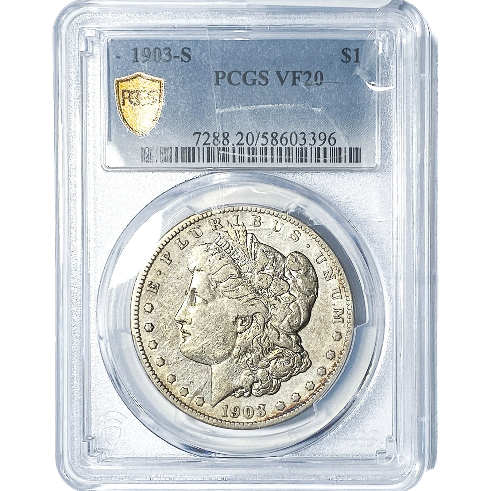 1903-S Morgan Silver Dollar PCGS VF20: 1903-S Morgan Silver Dollar PCGS VF20