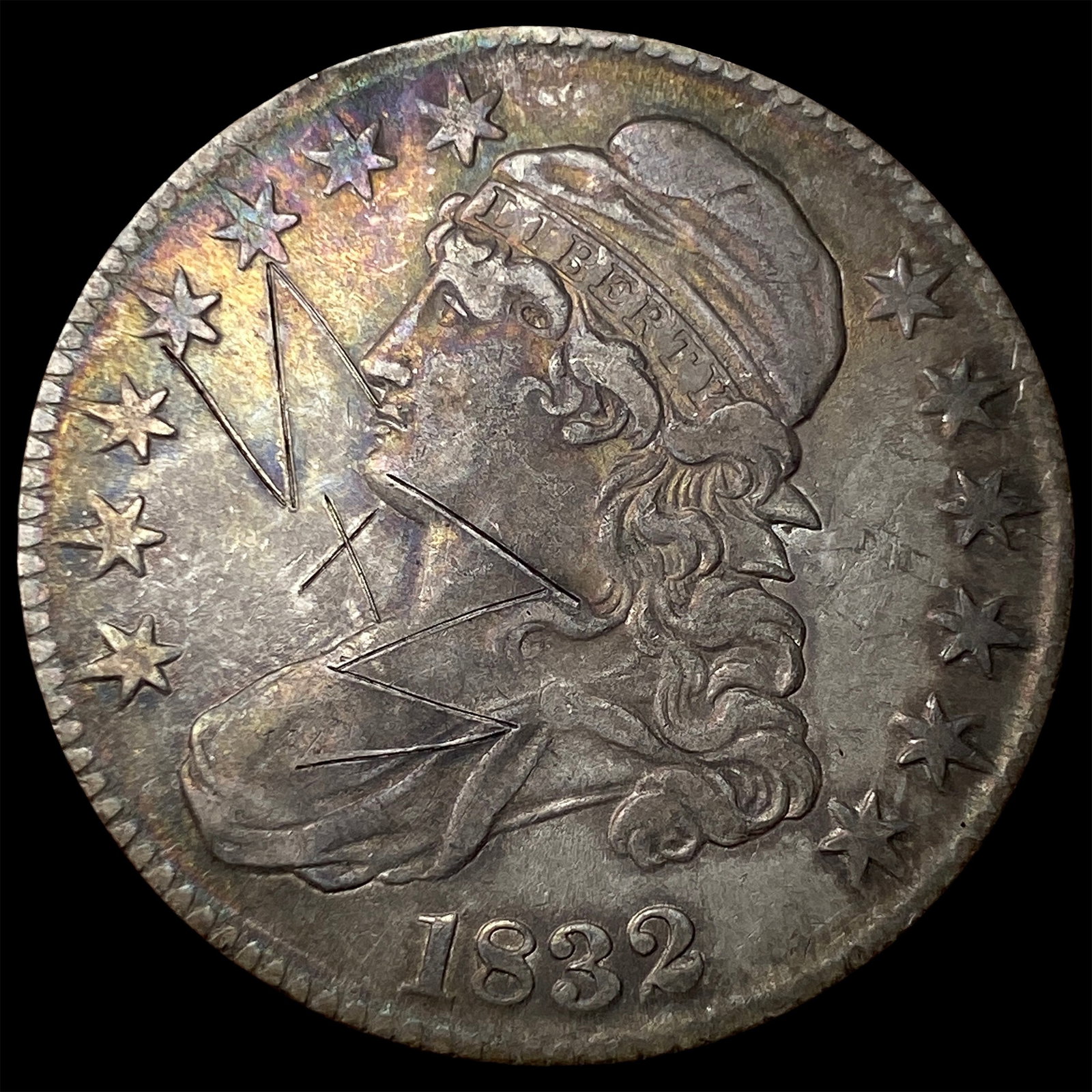 1832 Capped Bust Half Dollar LIGHTLY CIRCULATED: 1832 Capped Bust Half Dollar LIGHTLY CIRCULATED