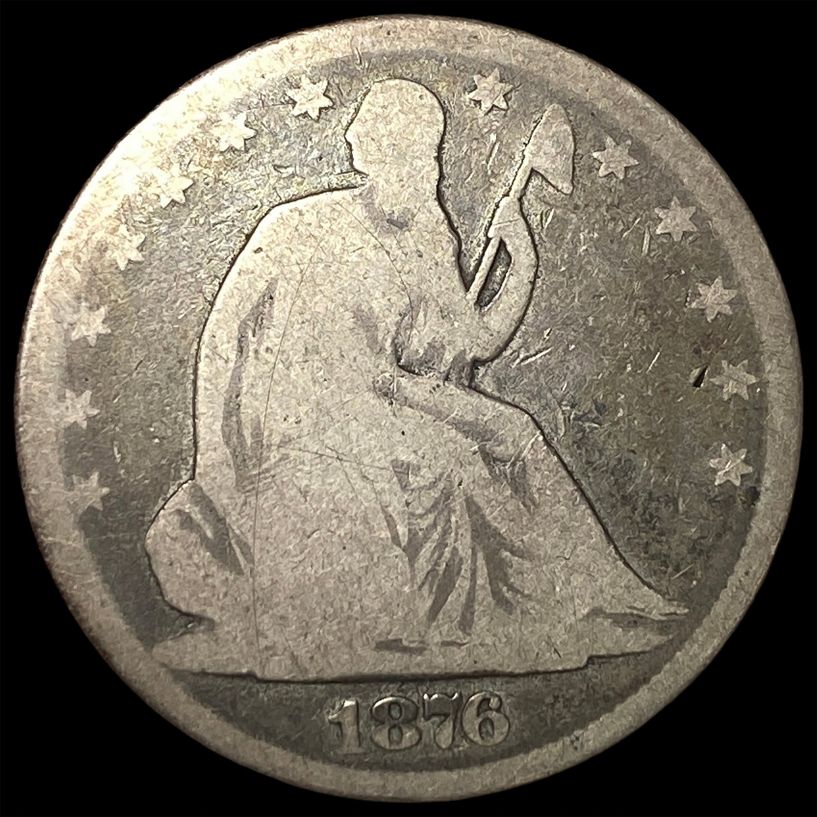 1876 Seated Liberty Half Dollar NICELY CIRCULATED: 1876 Seated Liberty Half Dollar NICELY CIRCULATED