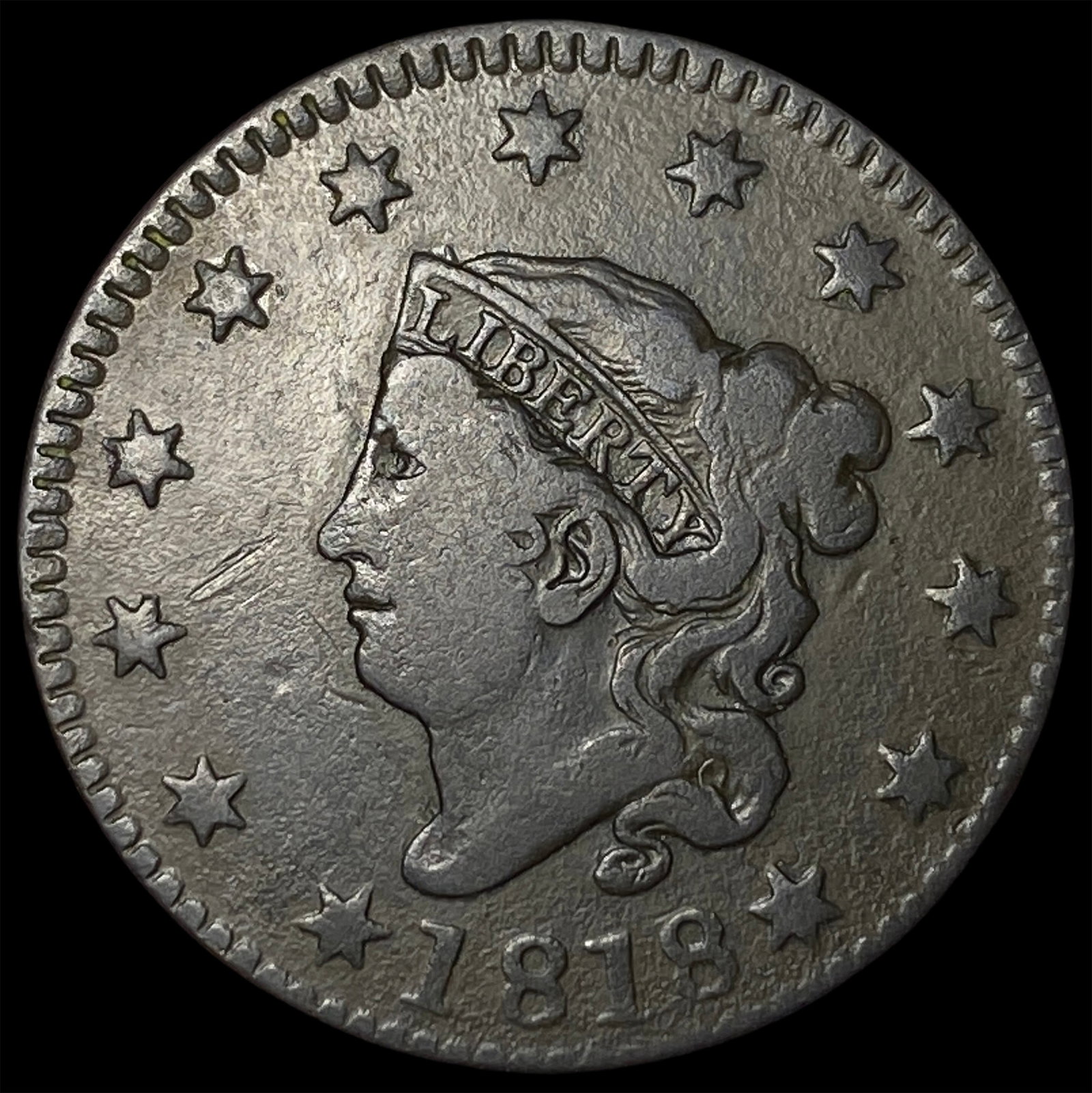 1818 Coronet Head Large Cent LIGHTLY CIRCULATED (1 of 2)