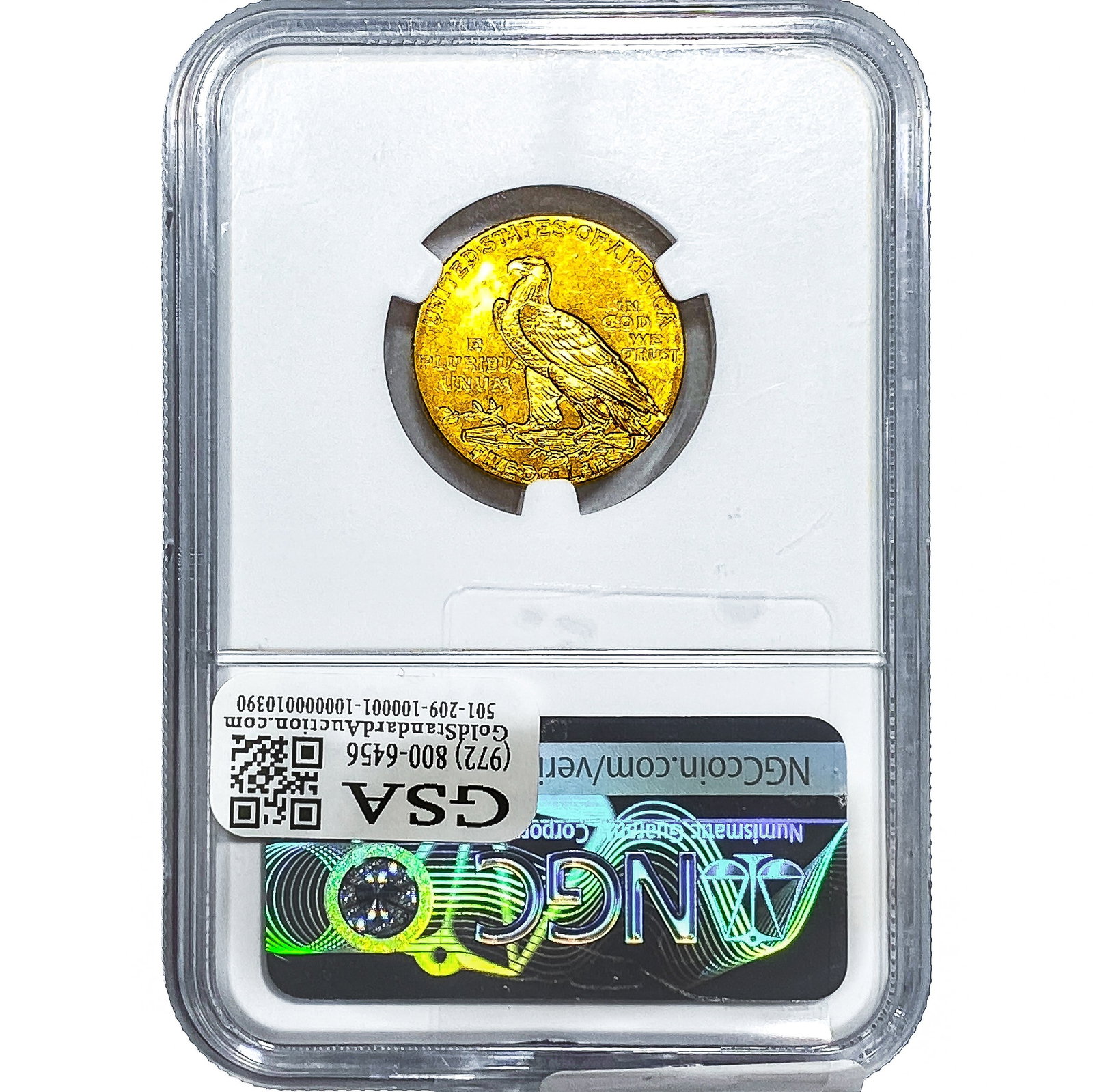 1908 $5 Gold Half Eagle NGC MS63 - 2