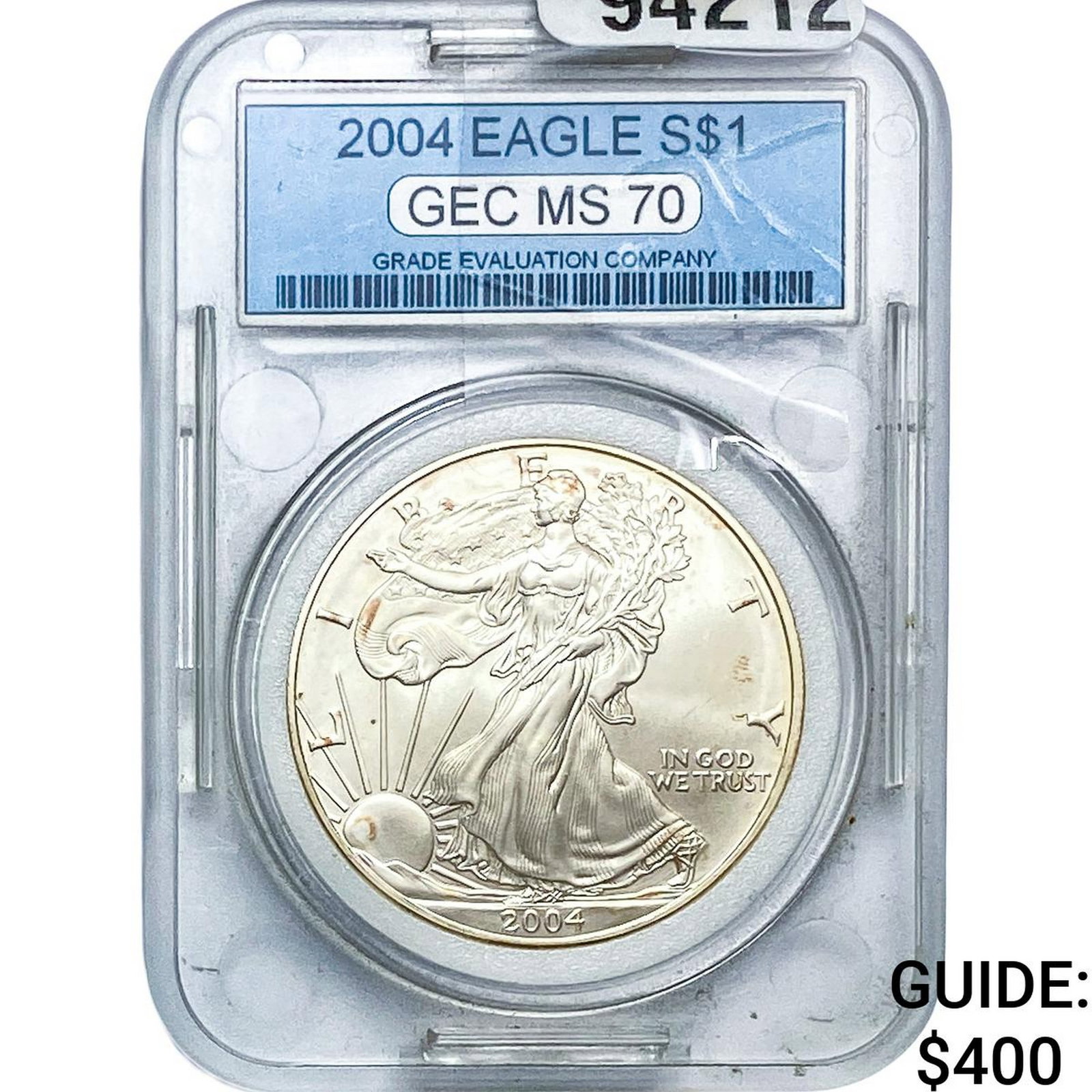 2004 Silver Eagle GEC MS70: 2004 Silver Eagle GEC MS70