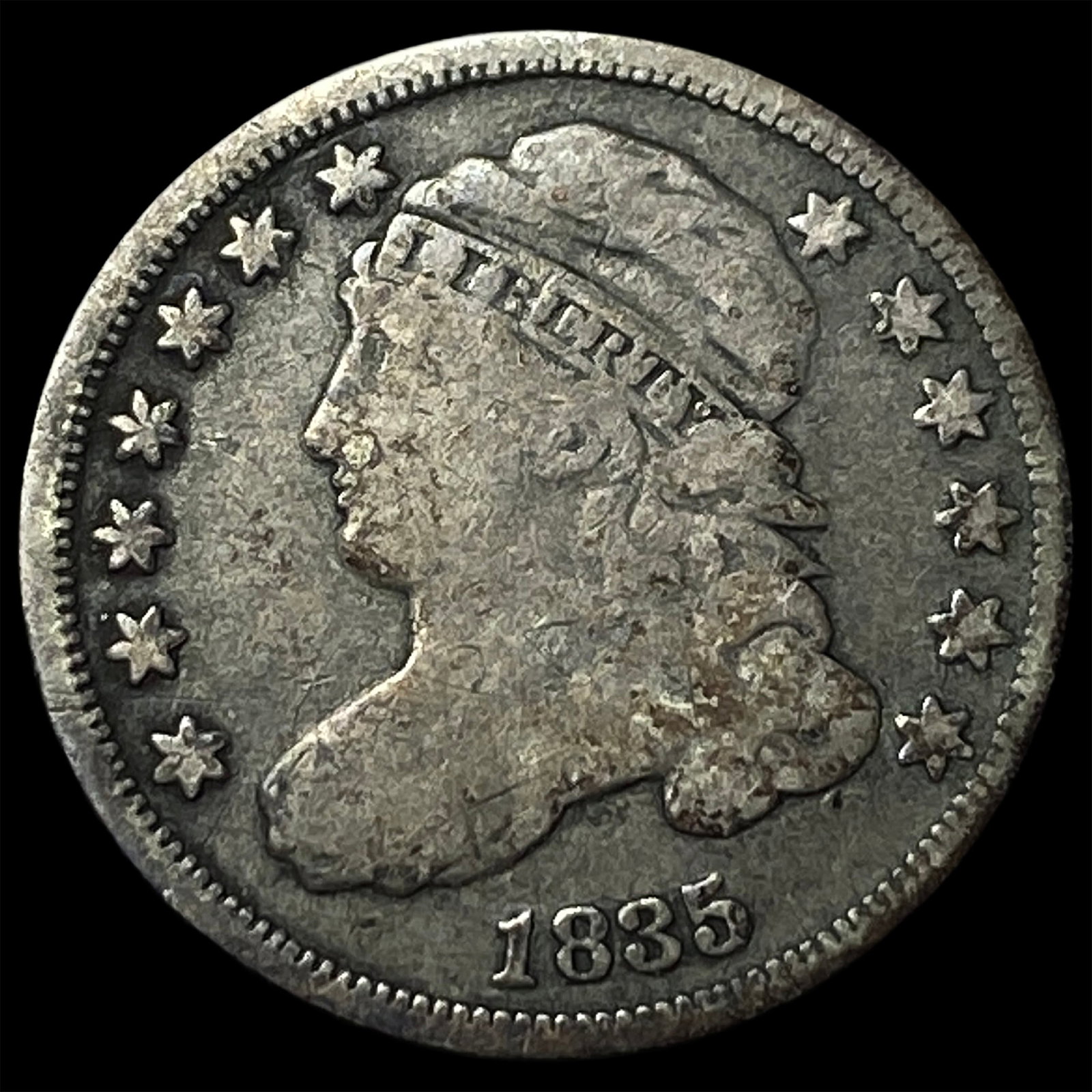 1835 Capped Bust Dime LIGHTLY CIRCULATED: 1835 Capped Bust Dime LIGHTLY CIRCULATED