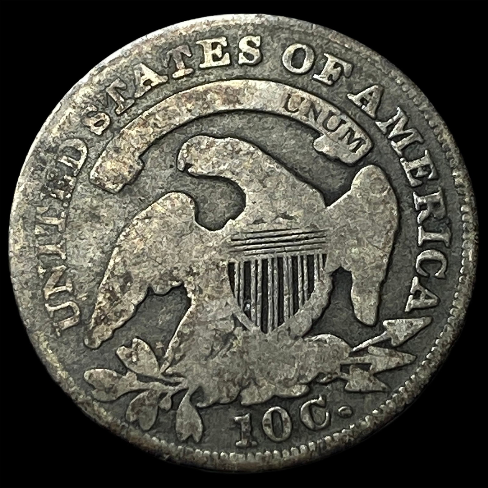 1835 Capped Bust Dime LIGHTLY CIRCULATED - 2