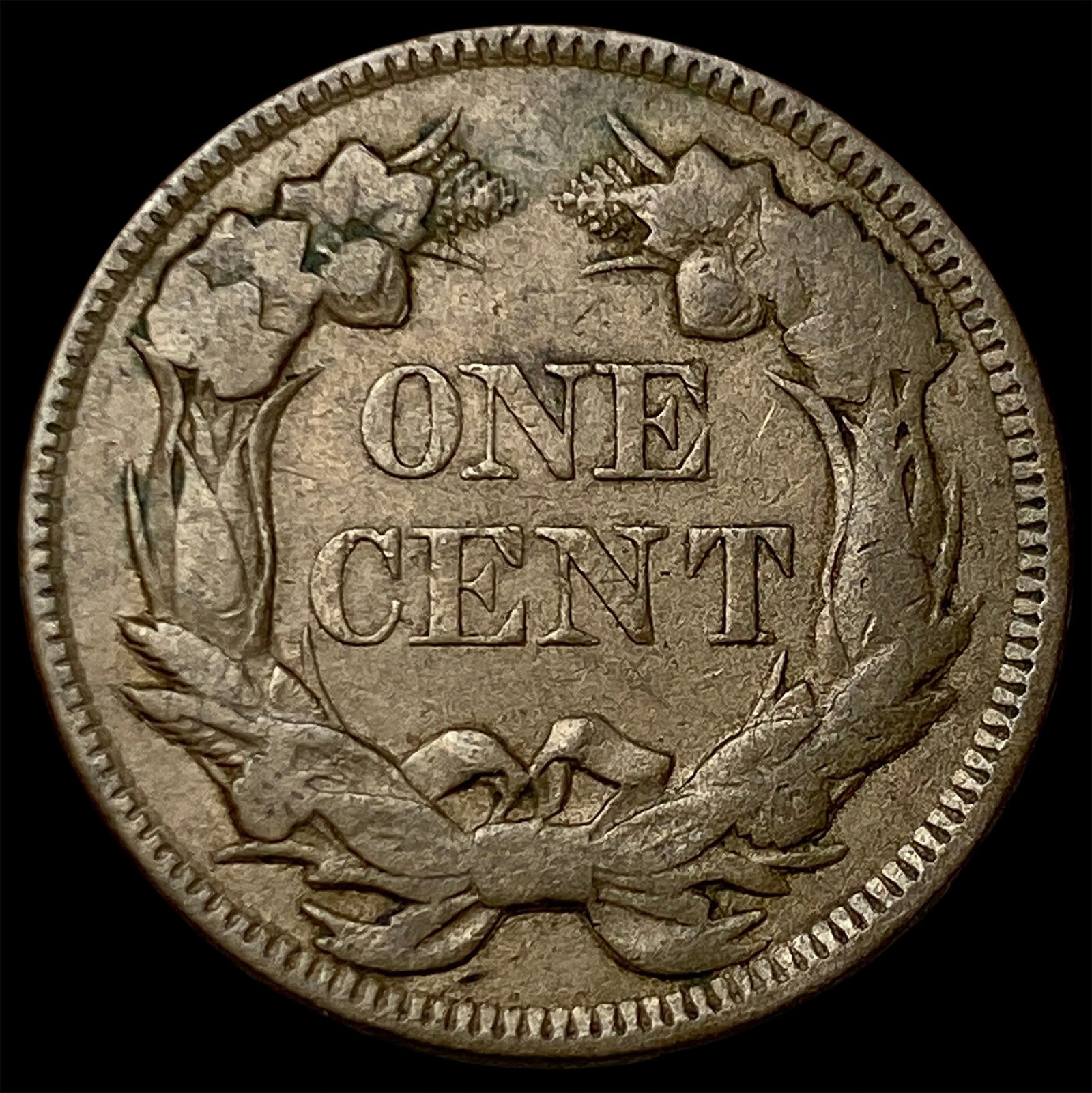 1857 Flying Eagle Cent NEARLY UNCIRCULATED - 2