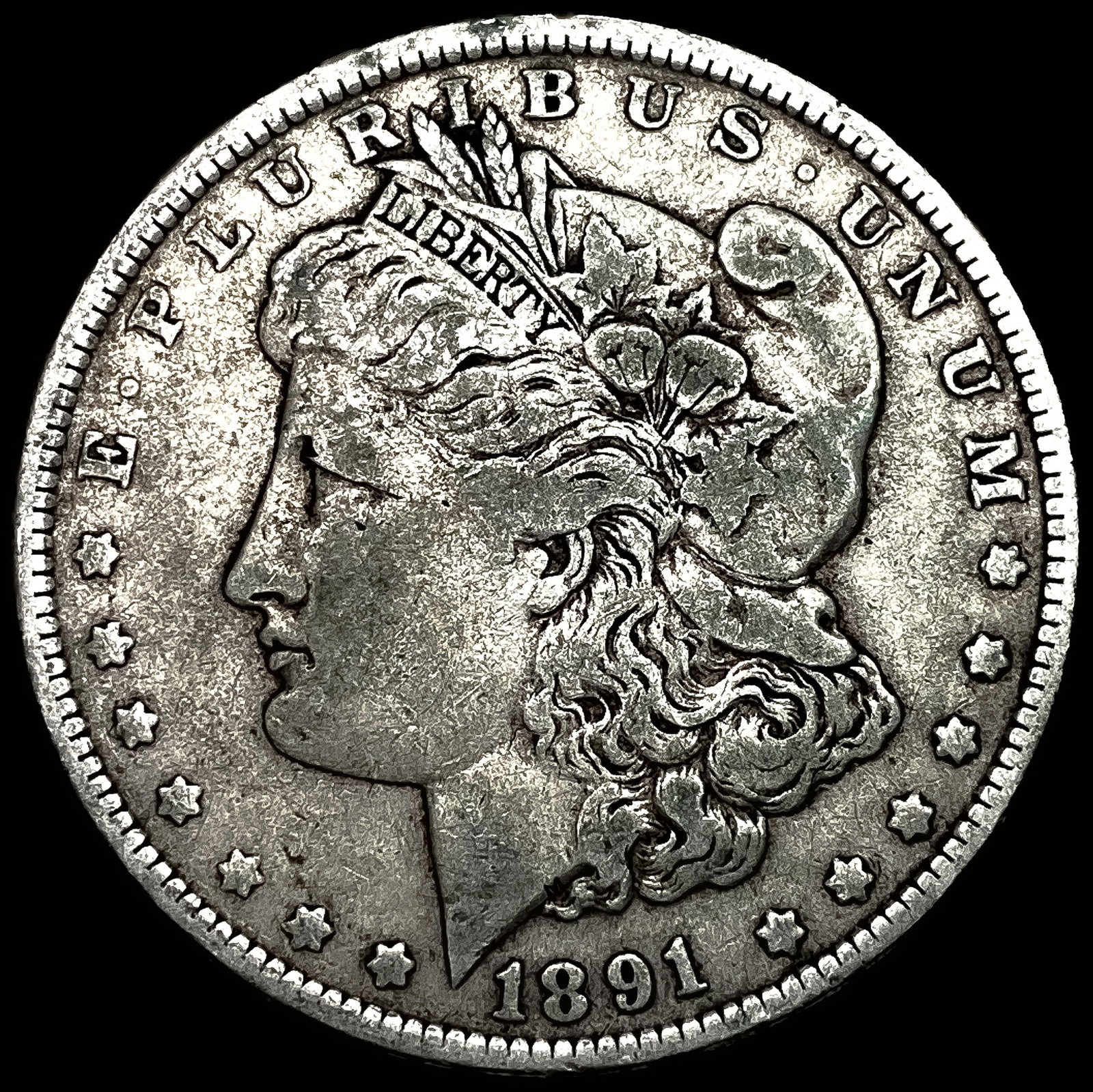 1891-O Silver Morgan Dollar LIGHTLY CIRCULATED: 1891-O Silver Morgan Dollar LIGHTLY CIRCULATED