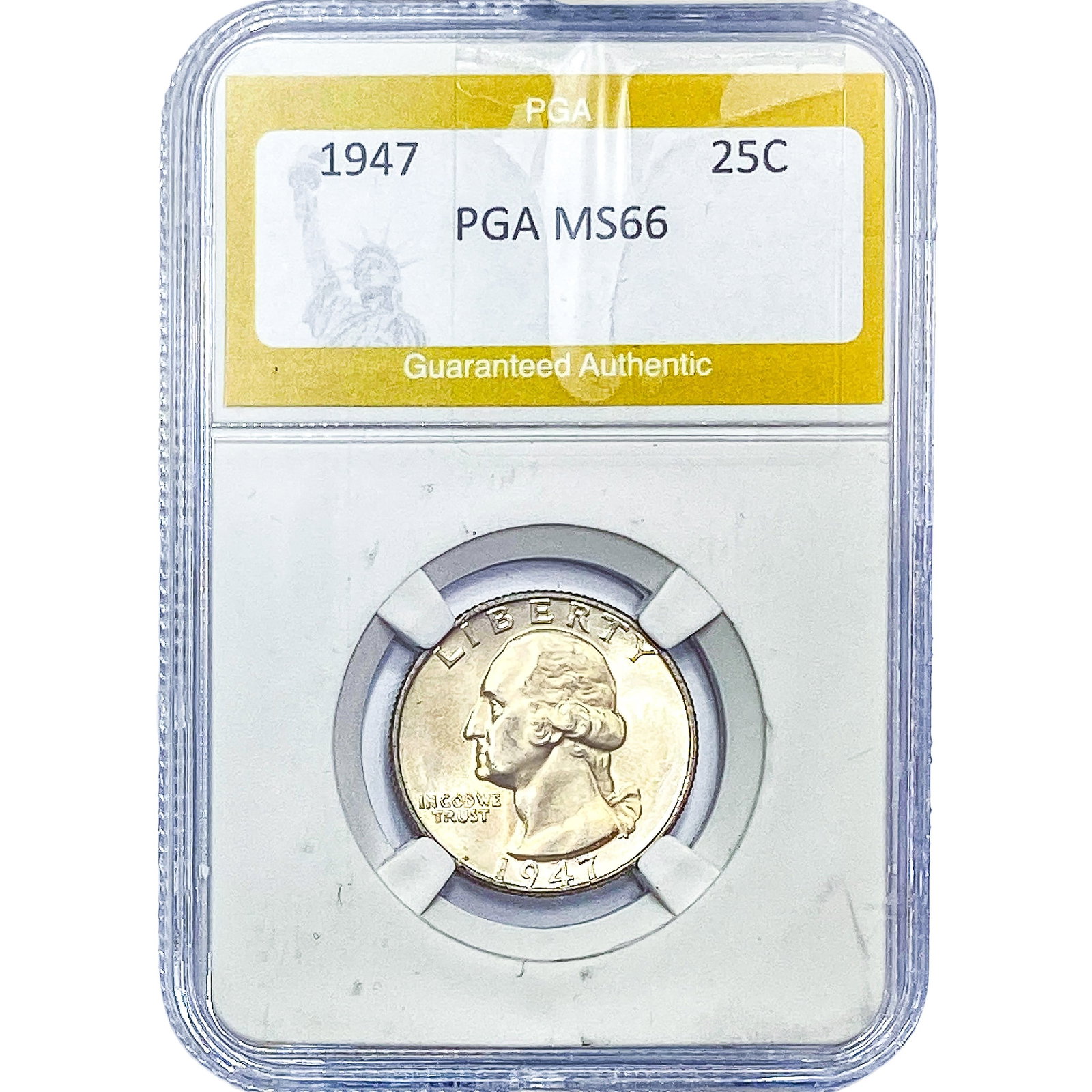 1947 Washington Silver Quarter PGA MS66: 1947 Washington Silver Quarter PGA MS66
