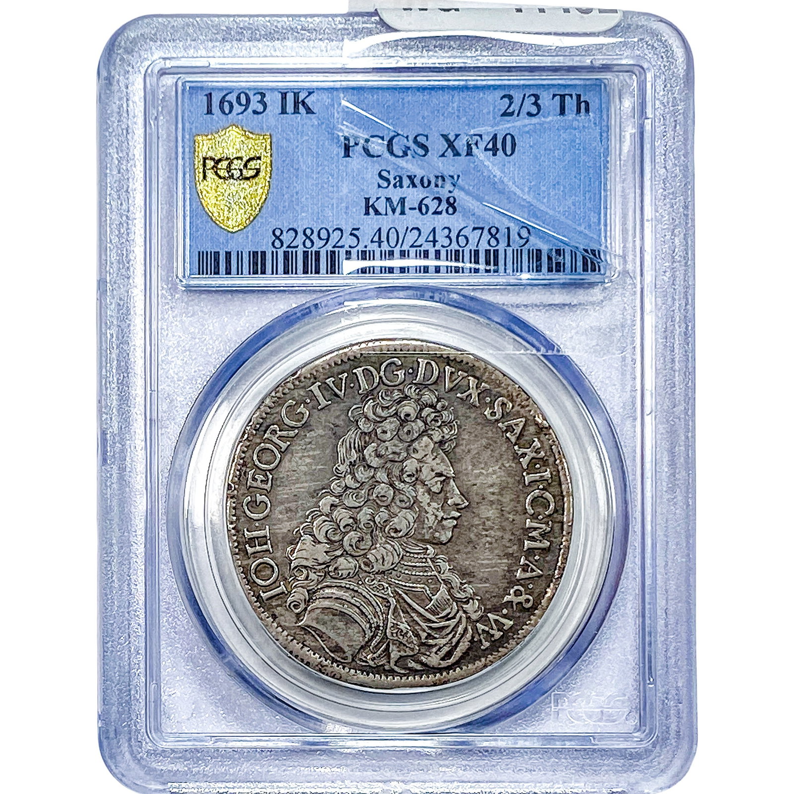 1693 Saxony Silver 2/3 Thaler PCGS XF40 (1 of 2)