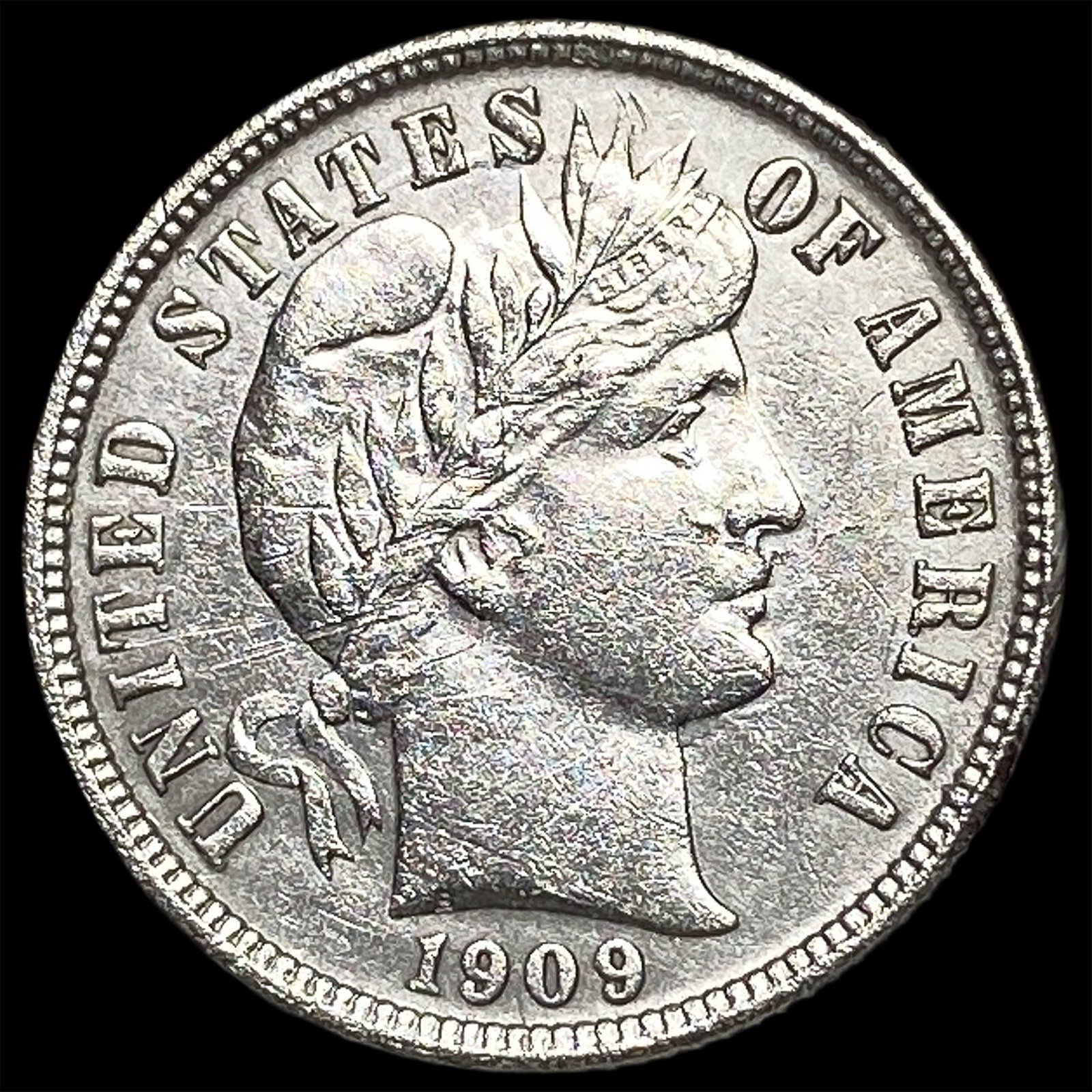 1909-O Silver Barber Dime HIGH GRADE: 1909-O Silver Barber Dime HIGH GRADE